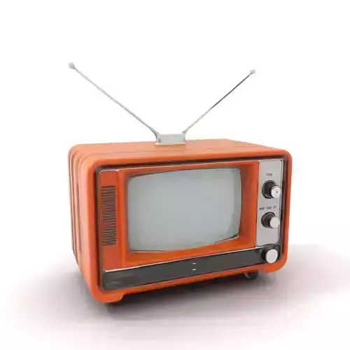 Vintage Wooden TV model pack Low-poly 3D model