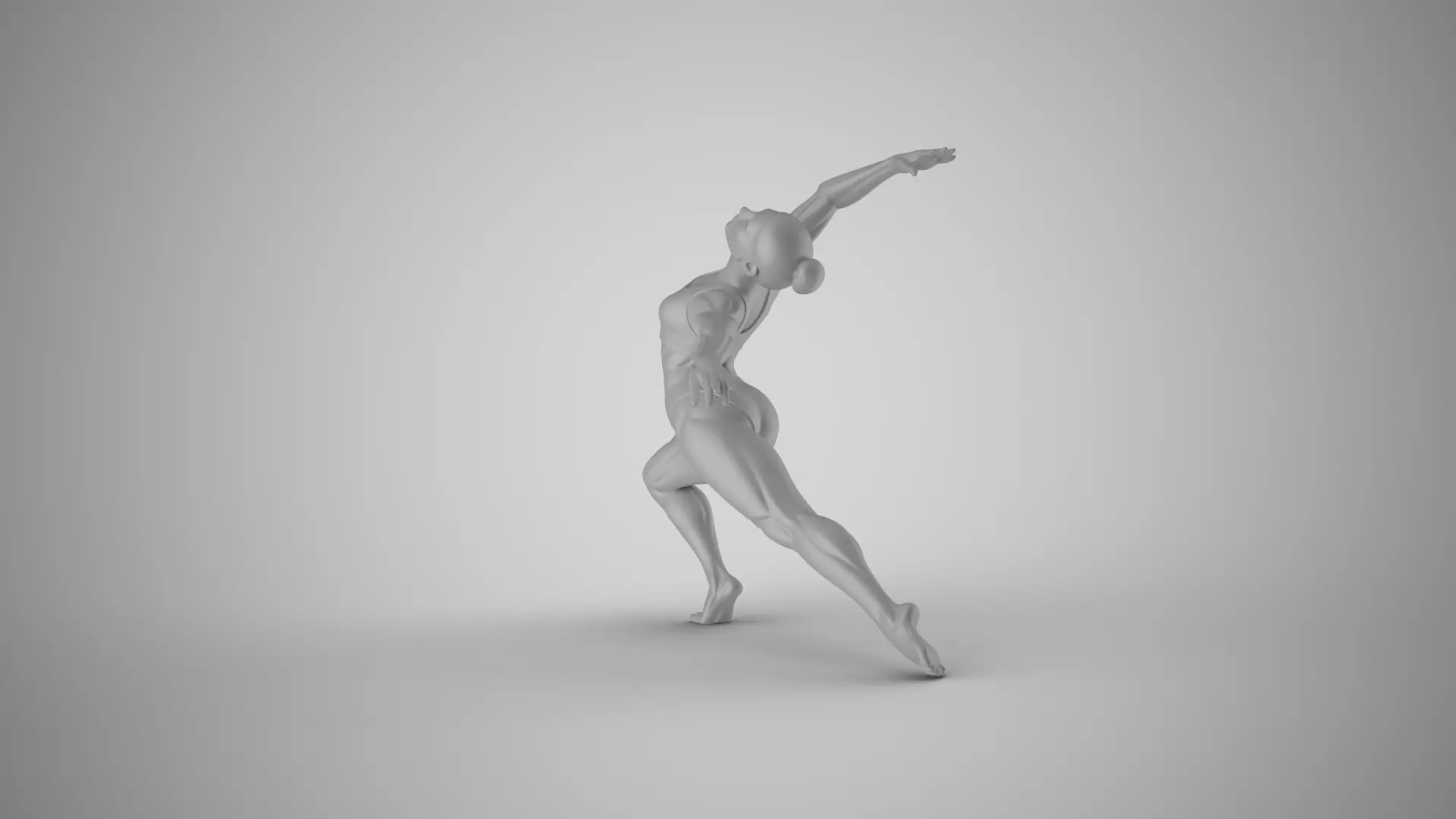 Muscular Gymnast 3D print model_7