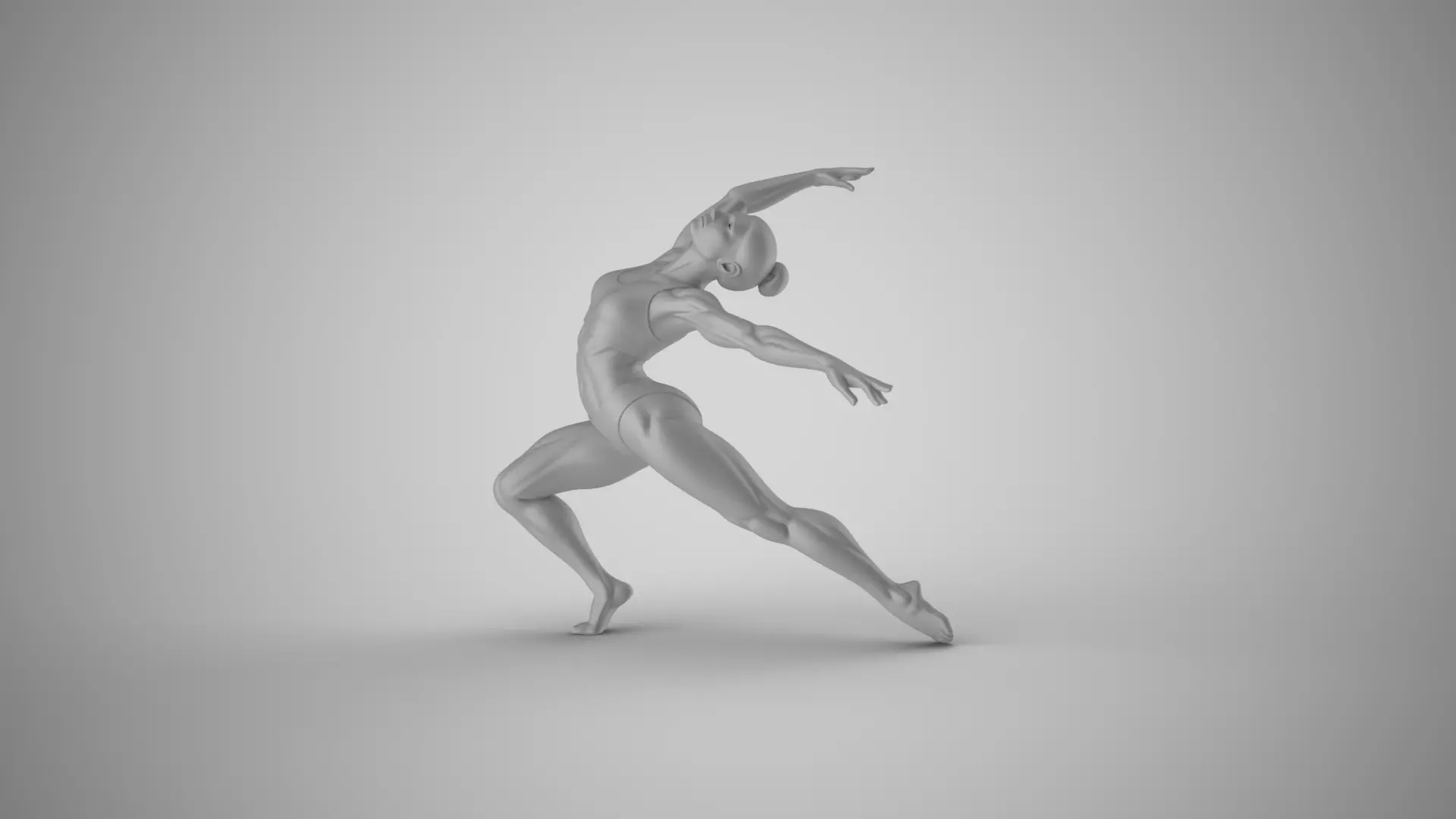 Muscular Gymnast 3D print model_0