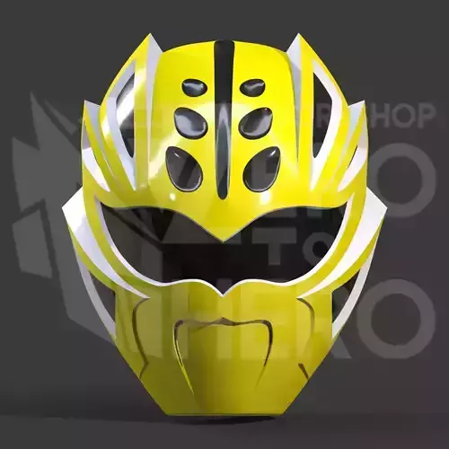 Gekiranger - Power Rangers Jungle Fury Yellow Master Mode helmet