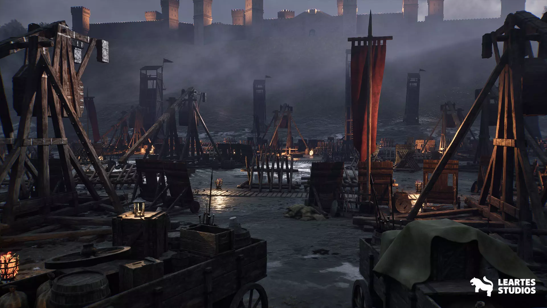 Medieval Warzone Environment Low-poly 3D model_12