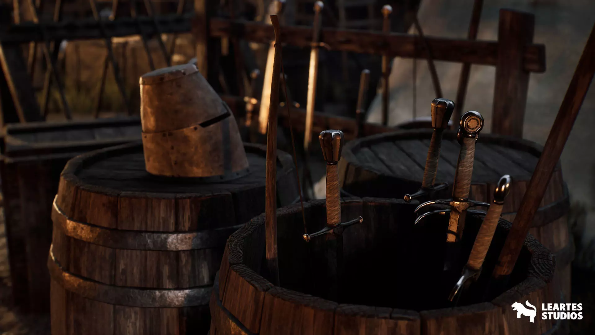 Medieval Warzone Environment Low-poly 3D model_16