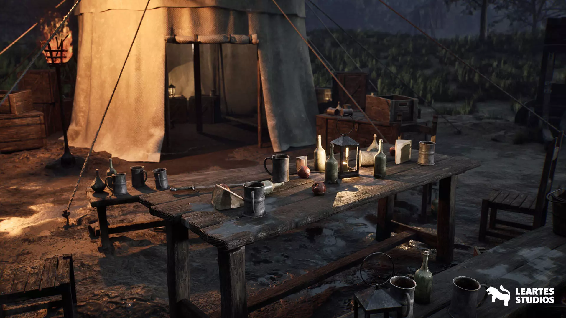 Medieval Warzone Environment Low-poly 3D model_21