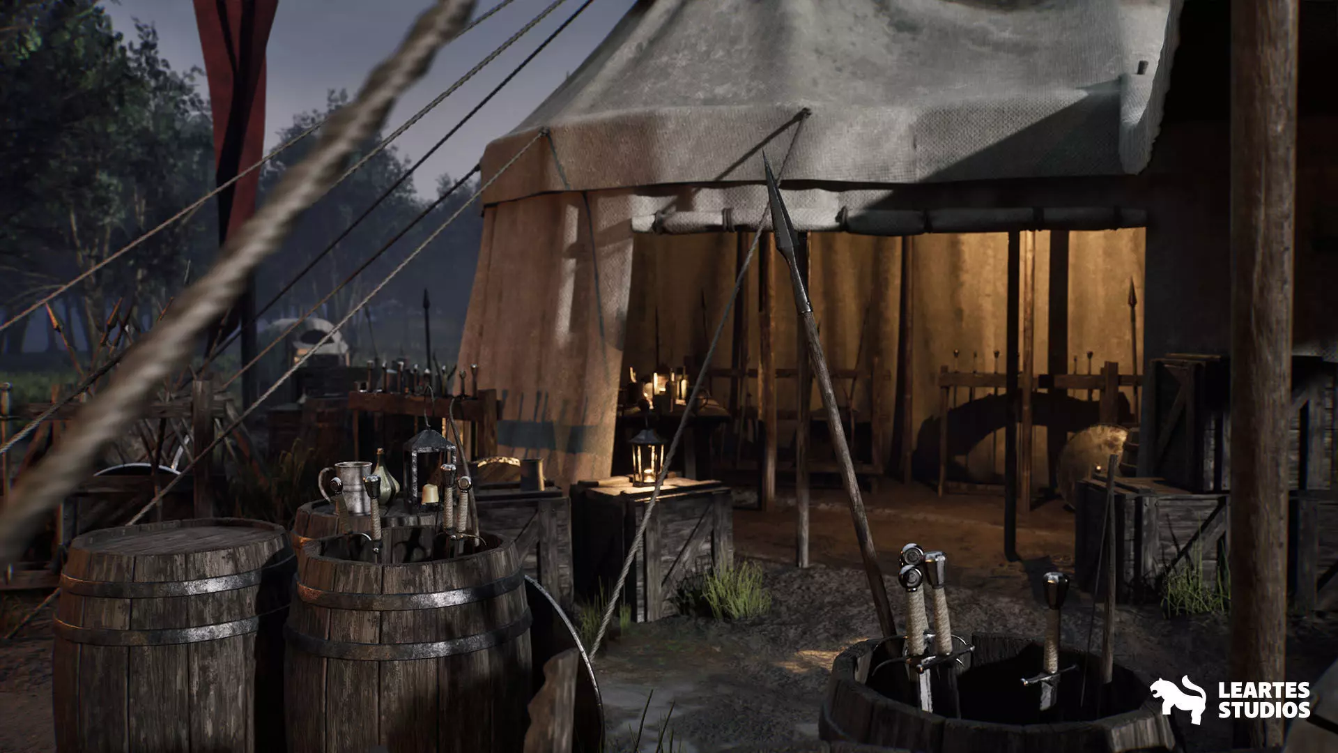 Medieval Warzone Environment Low-poly 3D model_9