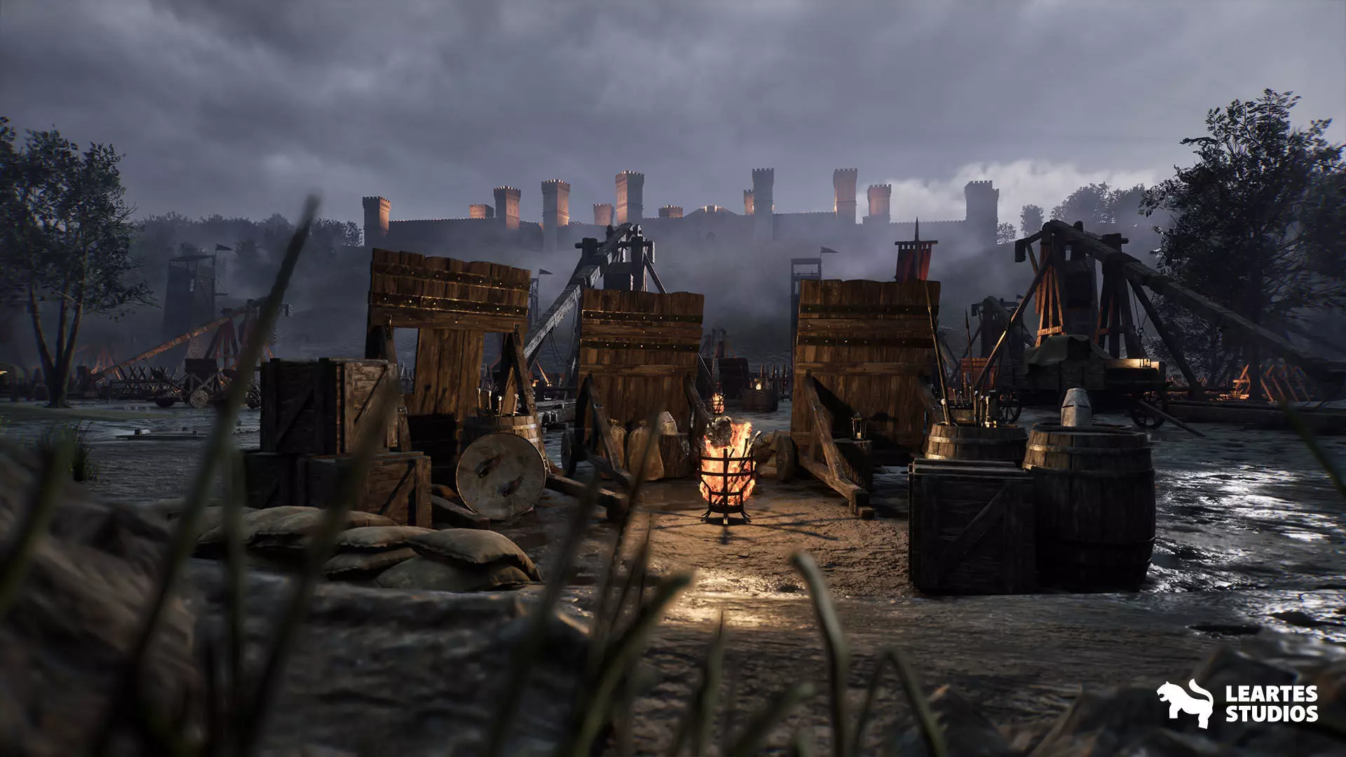 Medieval Warzone Environment Low-poly 3D model_19