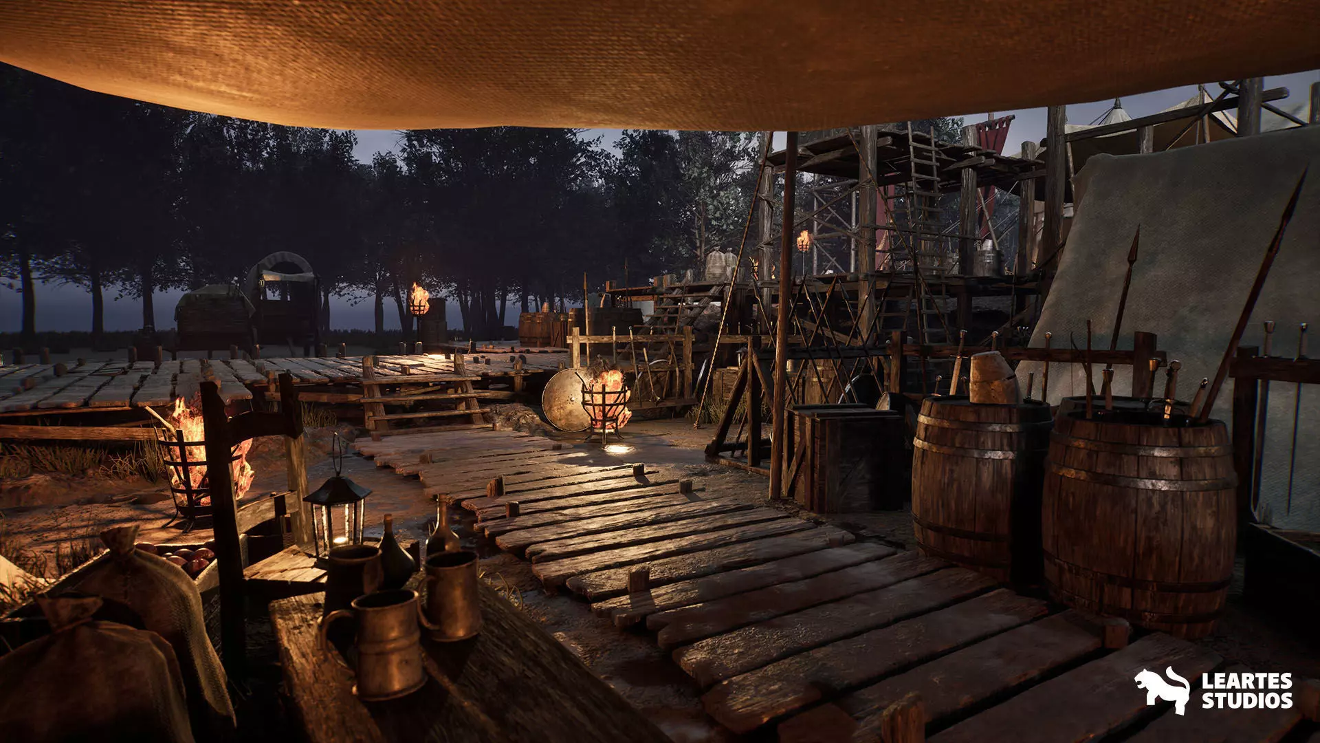 Medieval Warzone Environment Low-poly 3D model_15