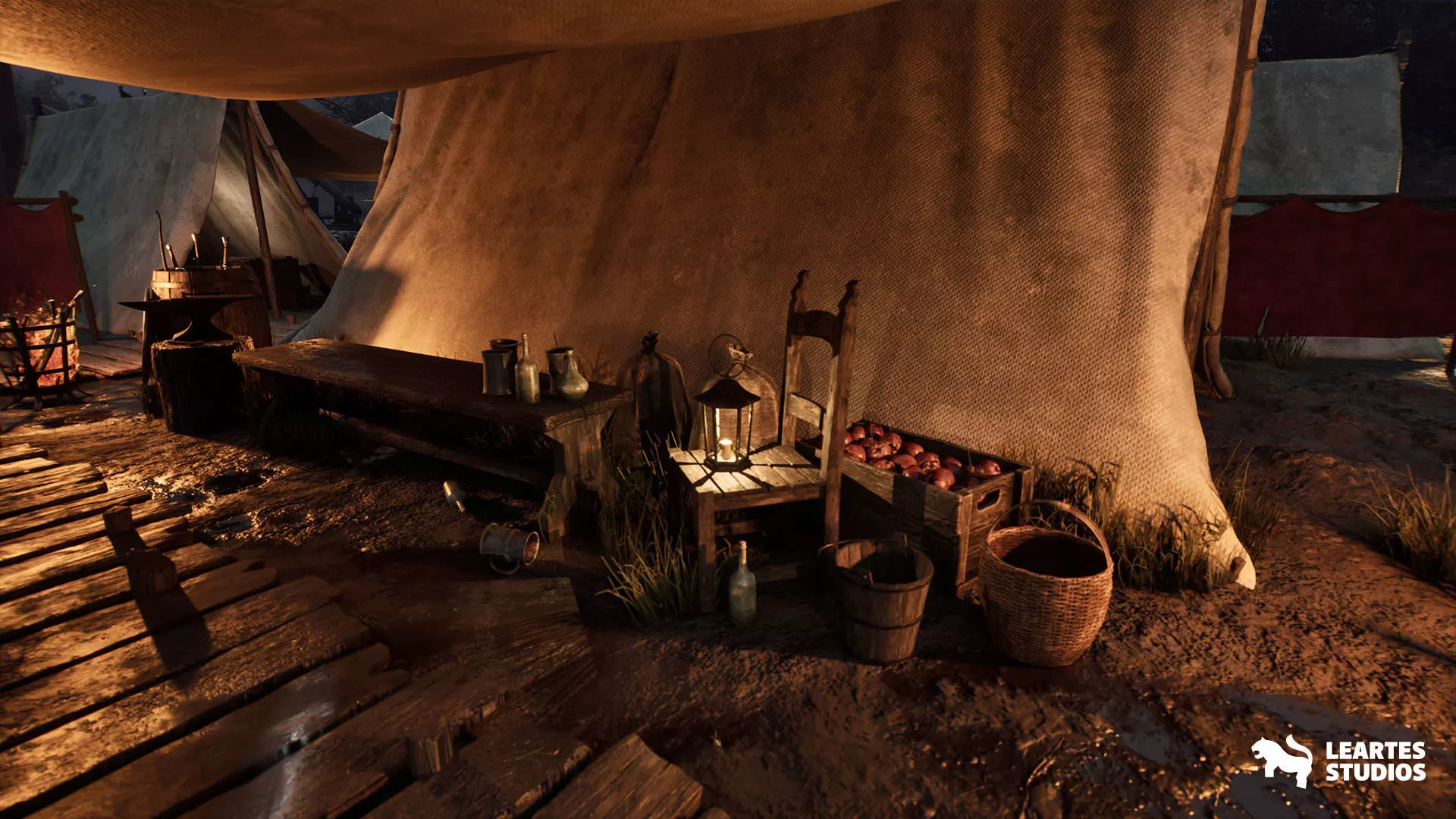 Medieval Warzone Environment Low-poly 3D model_13