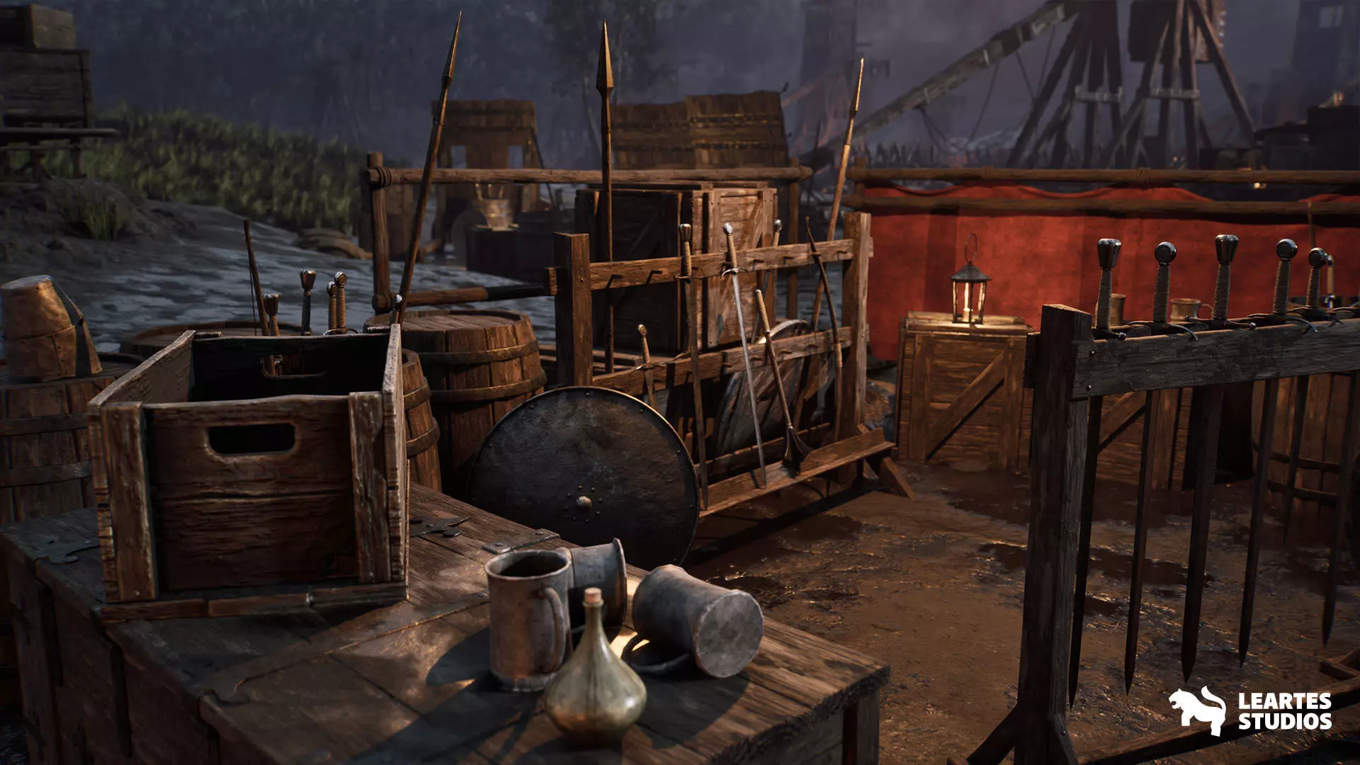 Medieval Warzone Environment Low-poly 3D model_20