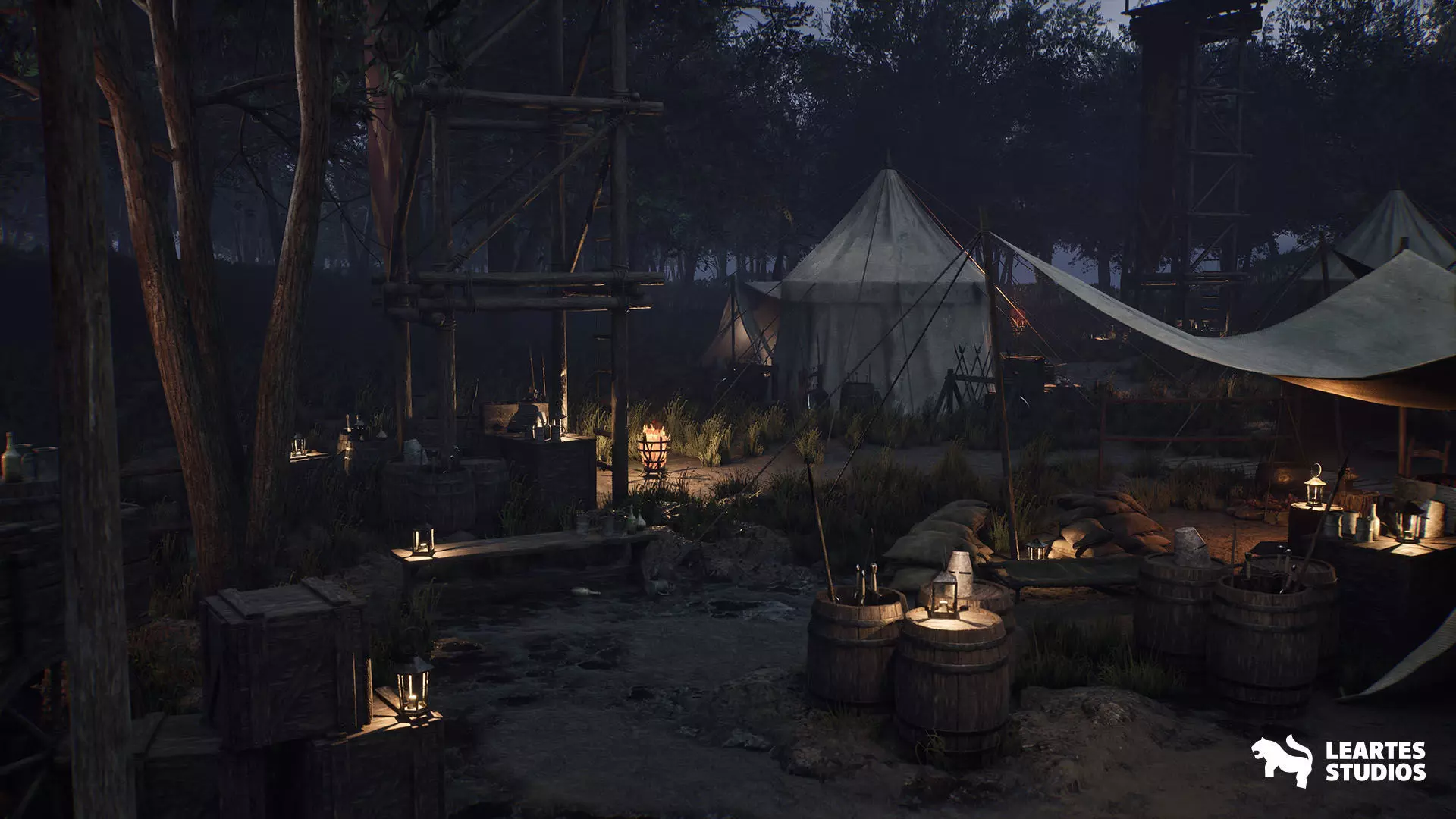 Medieval Warzone Environment Low-poly 3D model_17