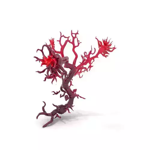 Vibrant Coral Tree model pack Low-poly 3D model