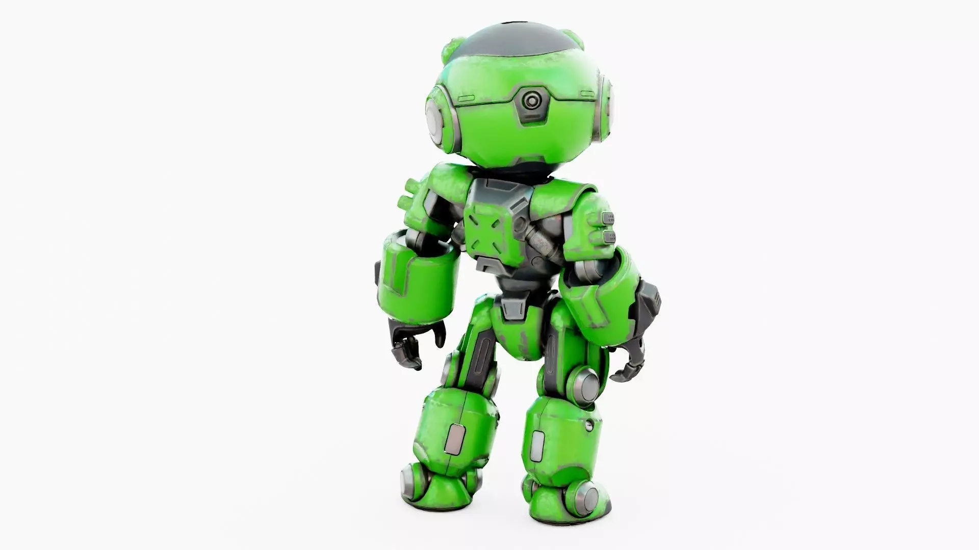 ROBO ZERO-D Rigged for Unreal Engine - Unity - MIXAMO 3D model_14