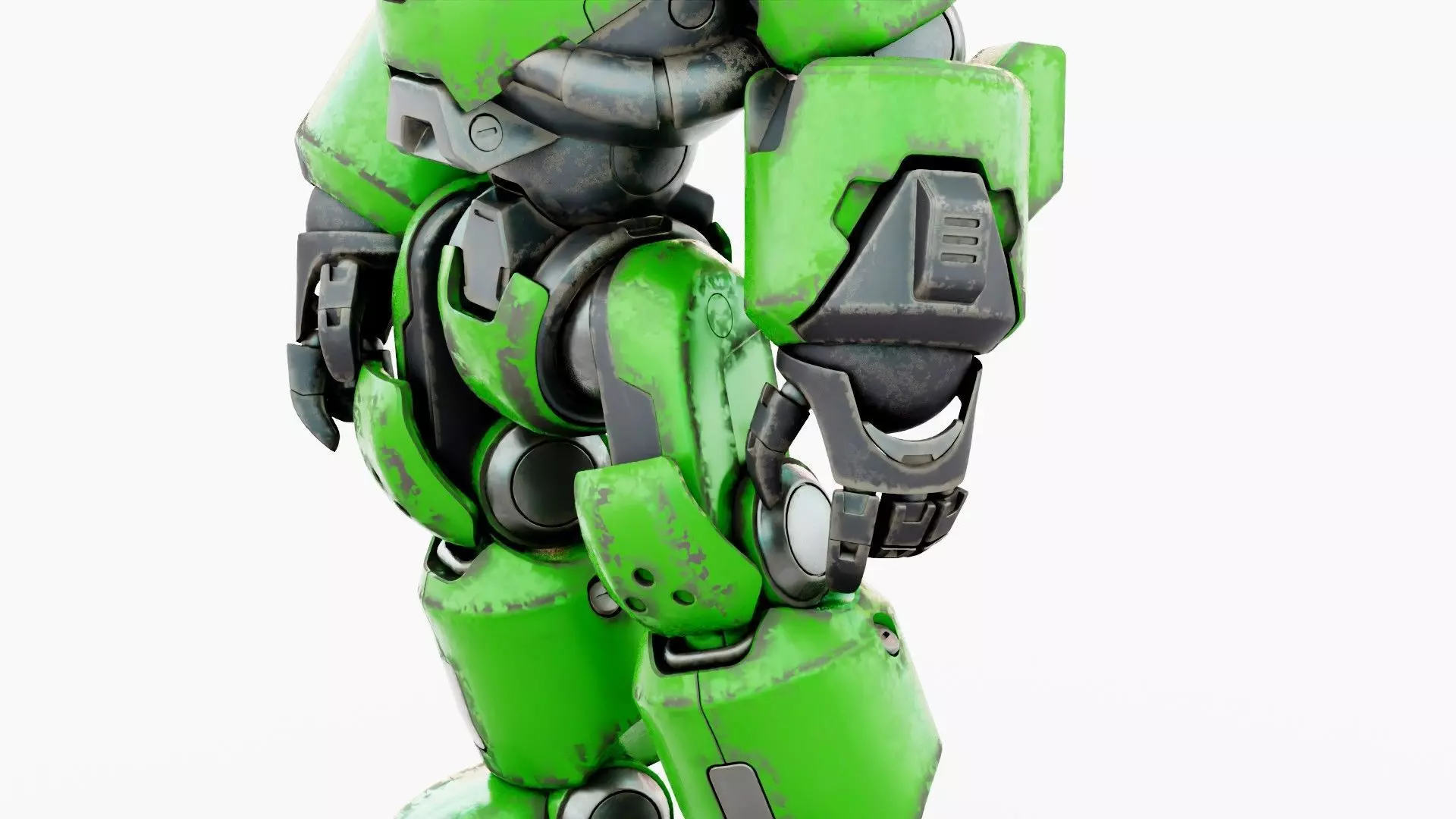 ROBO ZERO-D Rigged for Unreal Engine - Unity - MIXAMO 3D model_27