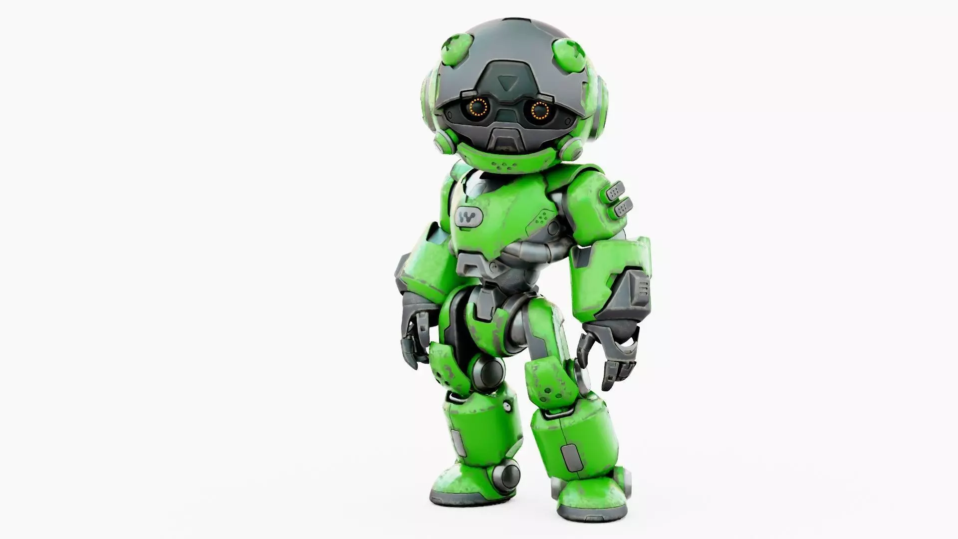 ROBO ZERO-D Rigged for Unreal Engine - Unity - MIXAMO 3D model_2