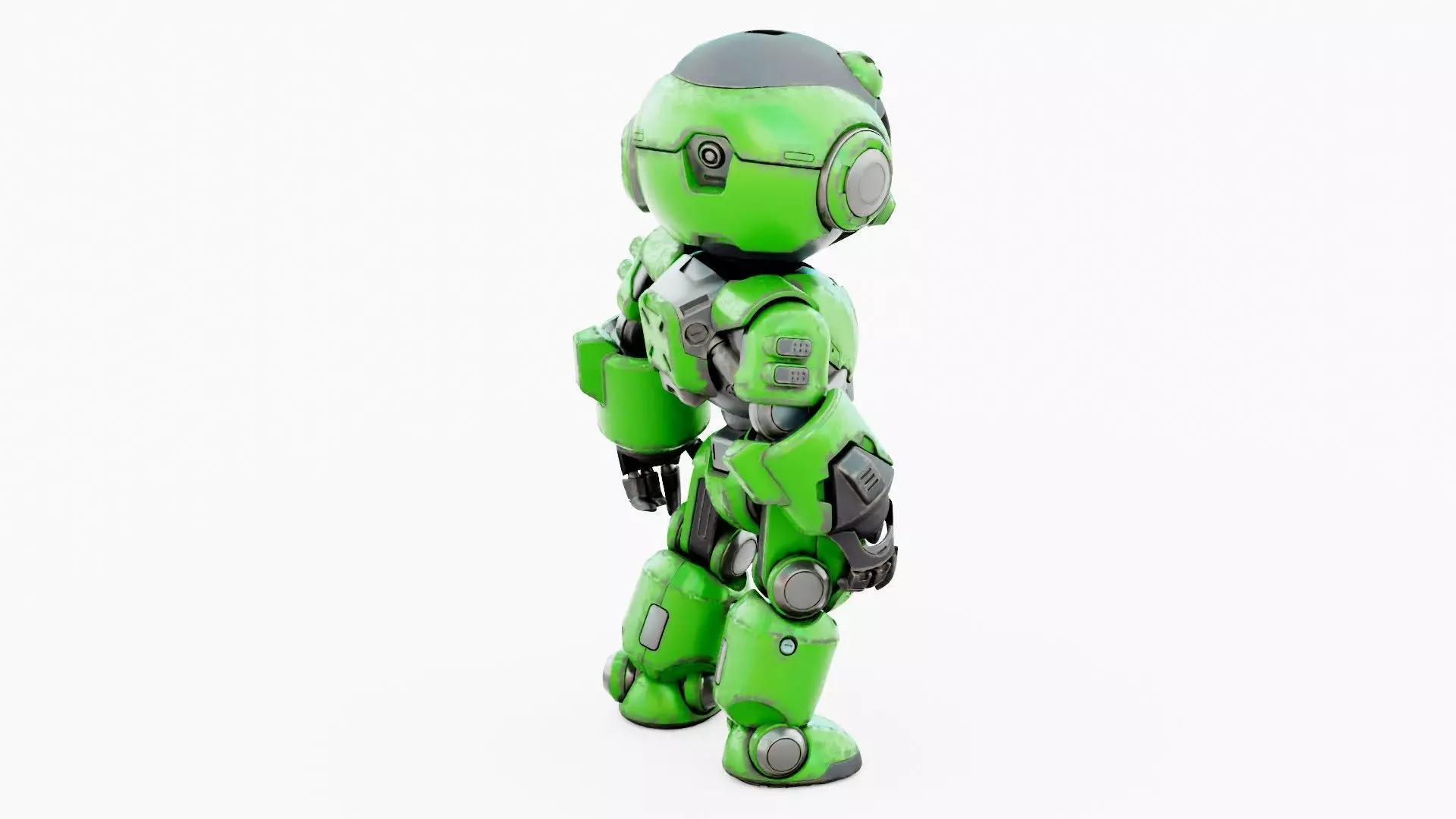 ROBO ZERO-D Rigged for Unreal Engine - Unity - MIXAMO 3D model_12