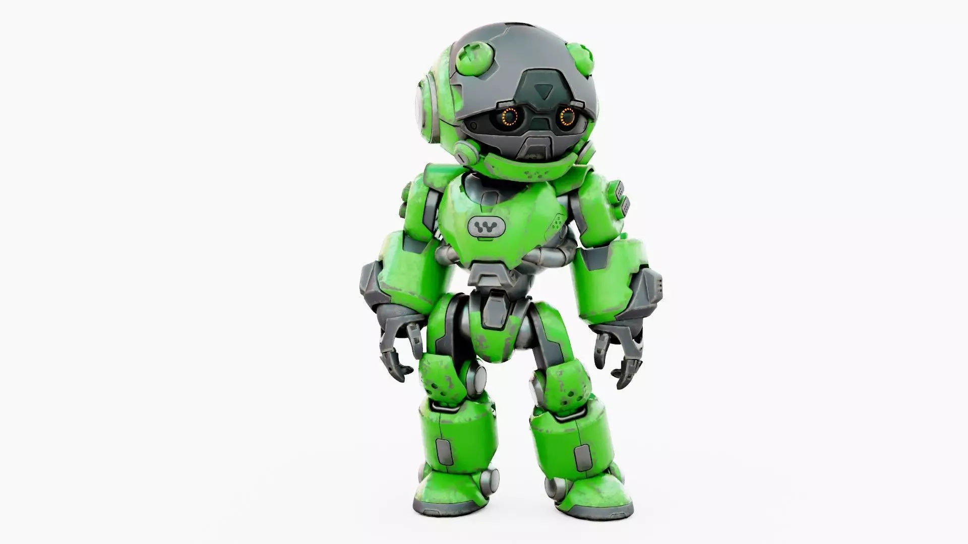 ROBO ZERO-D Rigged for Unreal Engine - Unity - MIXAMO 3D model_4