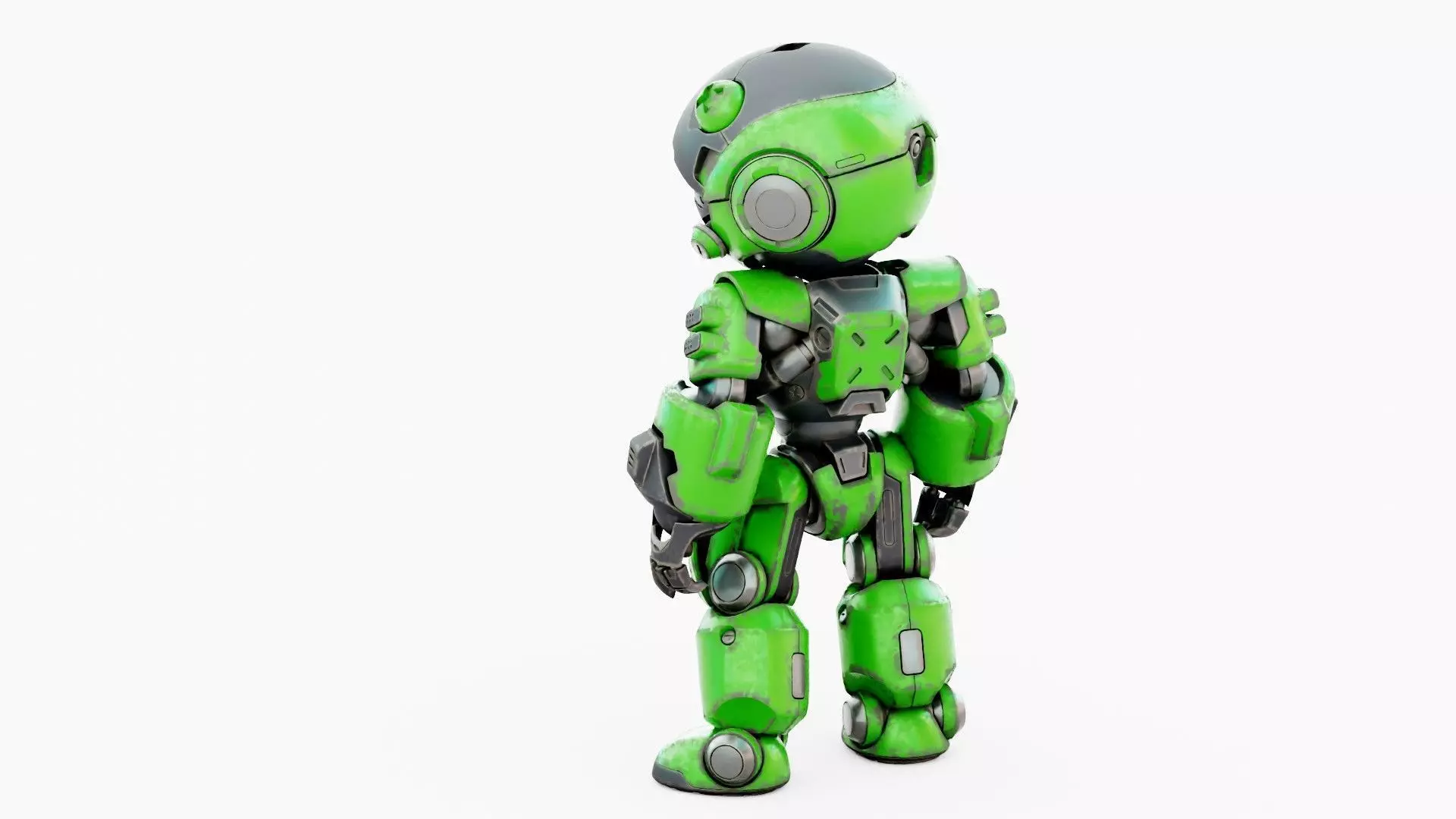 ROBO ZERO-D Rigged for Unreal Engine - Unity - MIXAMO 3D model_17