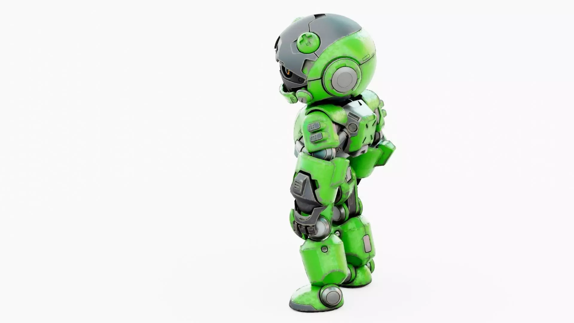 ROBO ZERO-D Rigged for Unreal Engine - Unity - MIXAMO 3D model_19