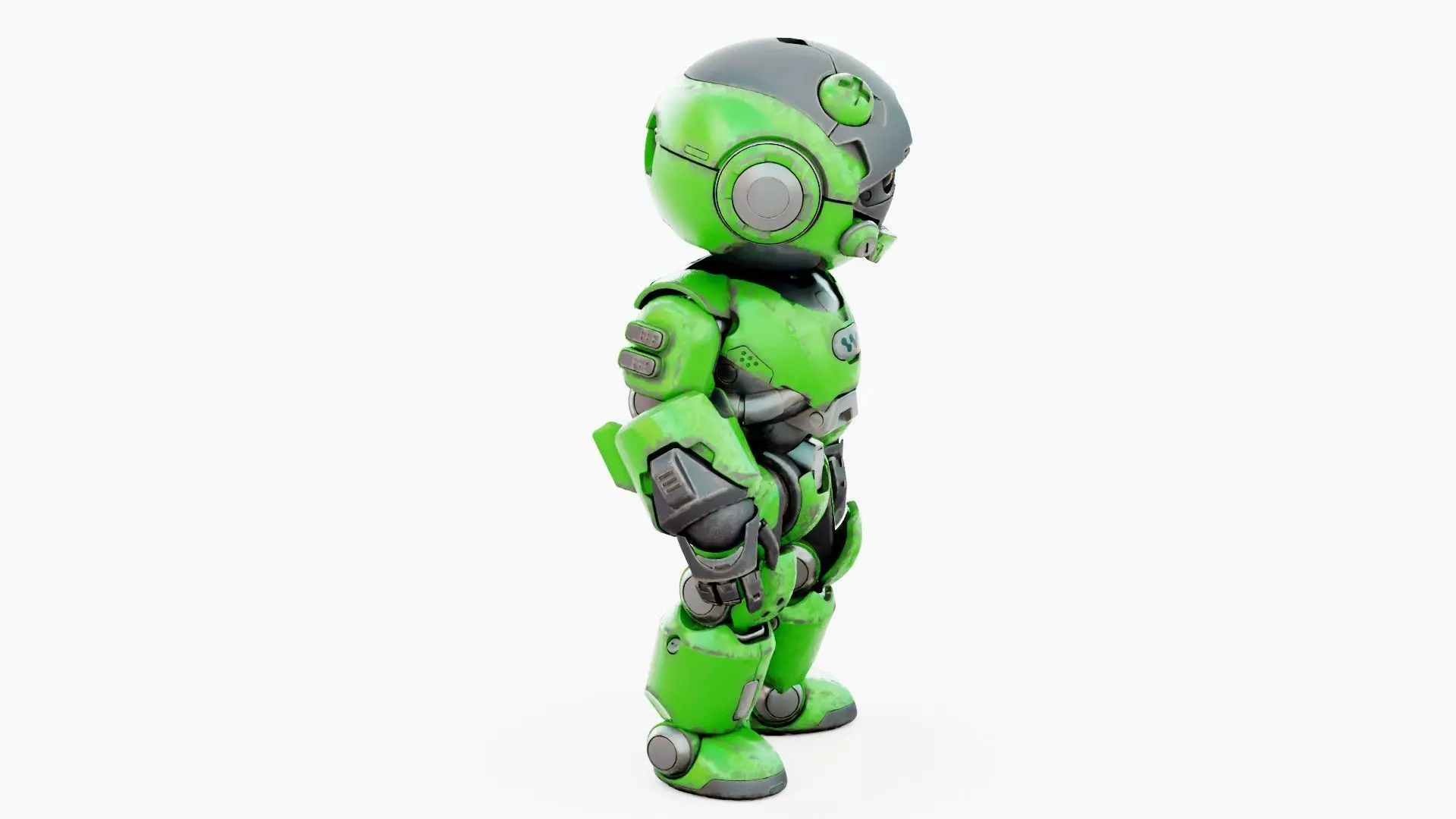 ROBO ZERO-D Rigged for Unreal Engine - Unity - MIXAMO 3D model_9