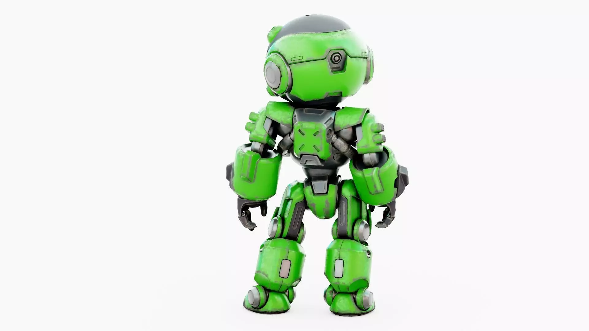 ROBO ZERO-D Rigged for Unreal Engine - Unity - MIXAMO 3D model_15