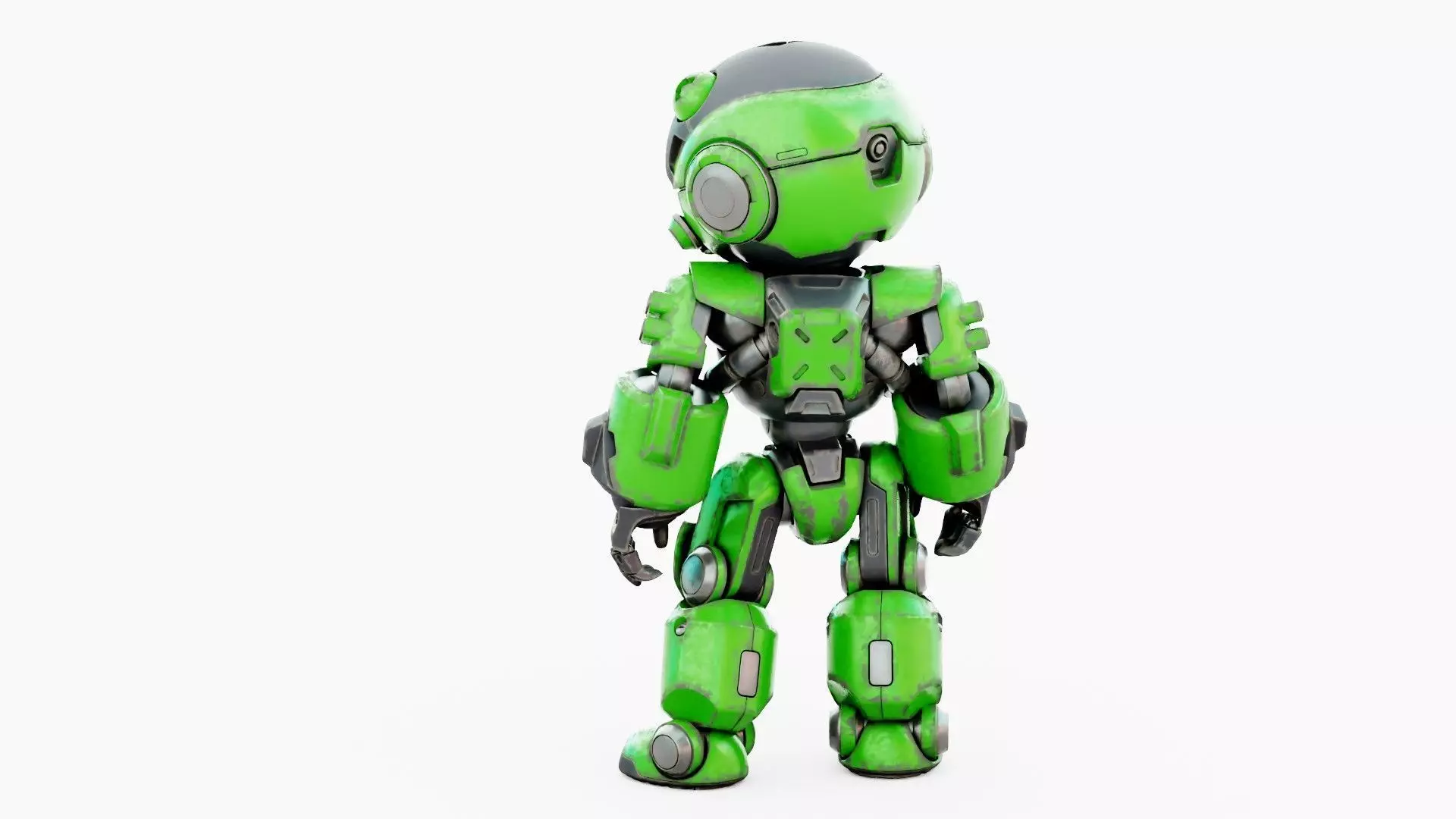 ROBO ZERO-D Rigged for Unreal Engine - Unity - MIXAMO 3D model_16