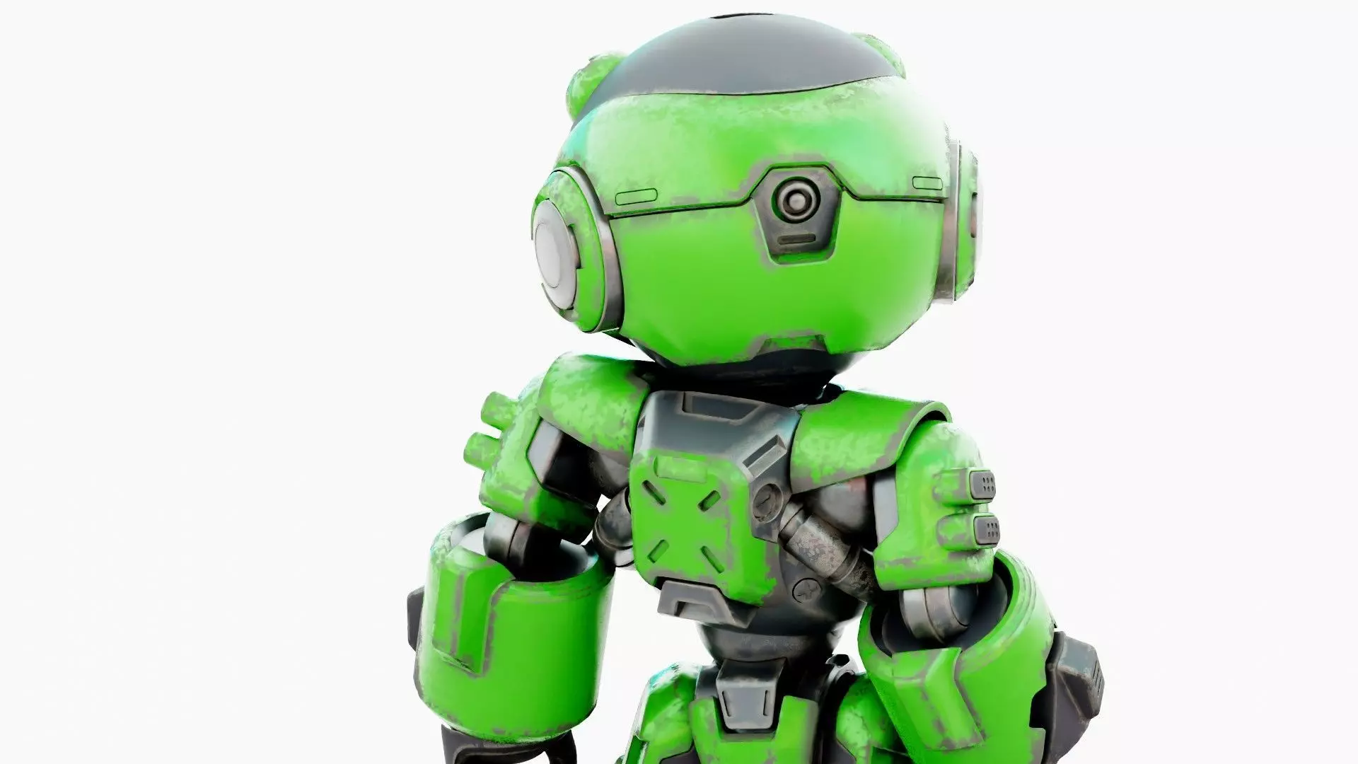 ROBO ZERO-D Rigged for Unreal Engine - Unity - MIXAMO 3D model_25