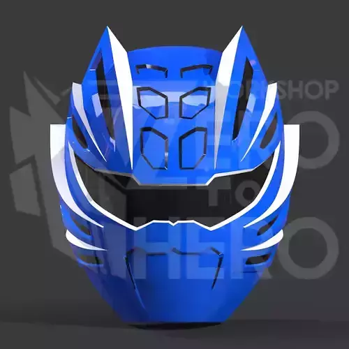 Gekiranger - Power Rangers Jungle Fury Blue Master Mode helmet