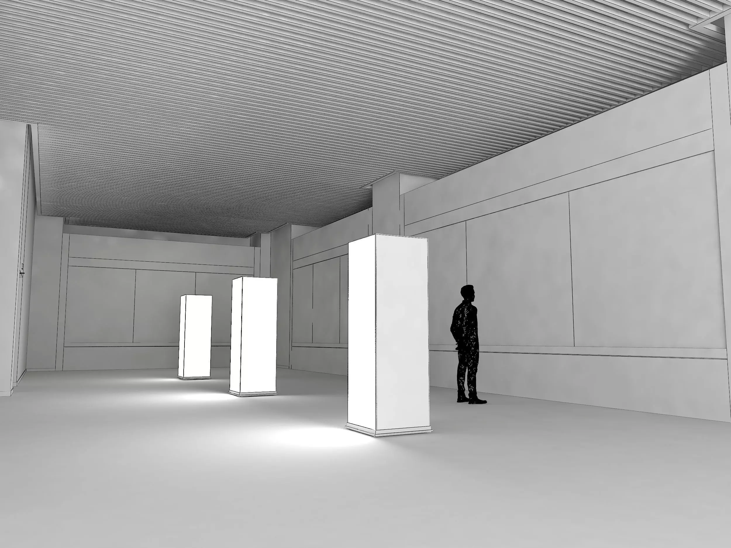 museum Low-poly 3D model_10