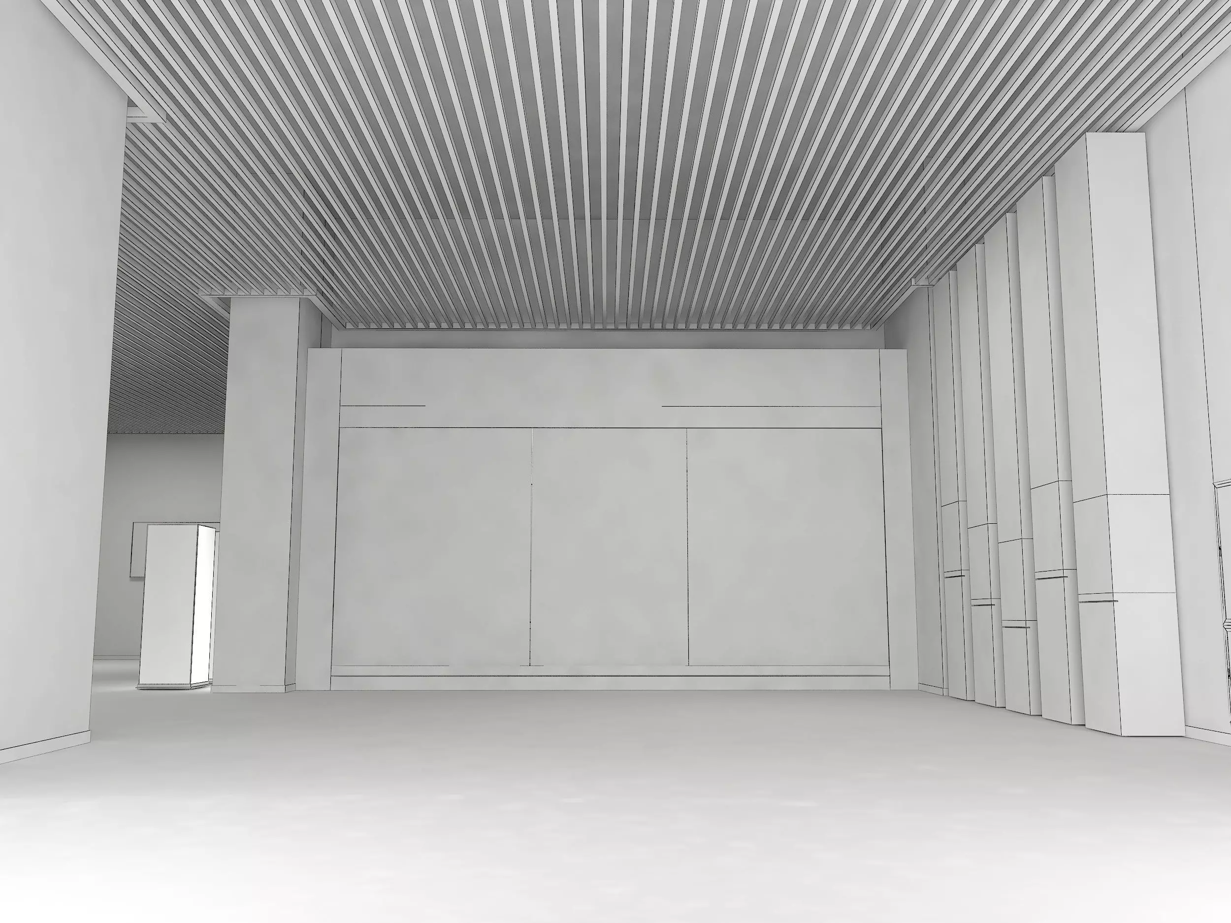 museum Low-poly 3D model_8