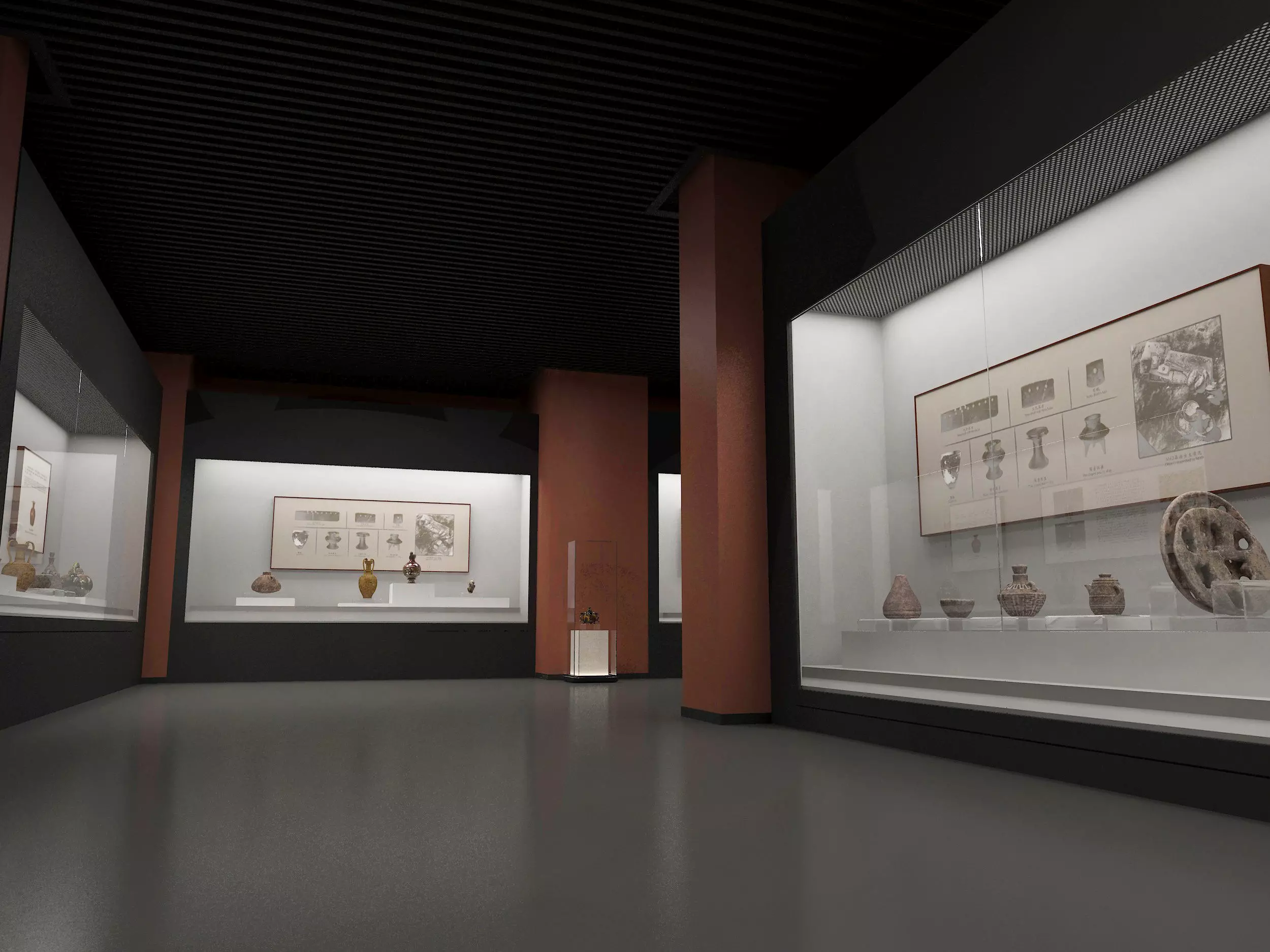 museum Low-poly 3D model_1