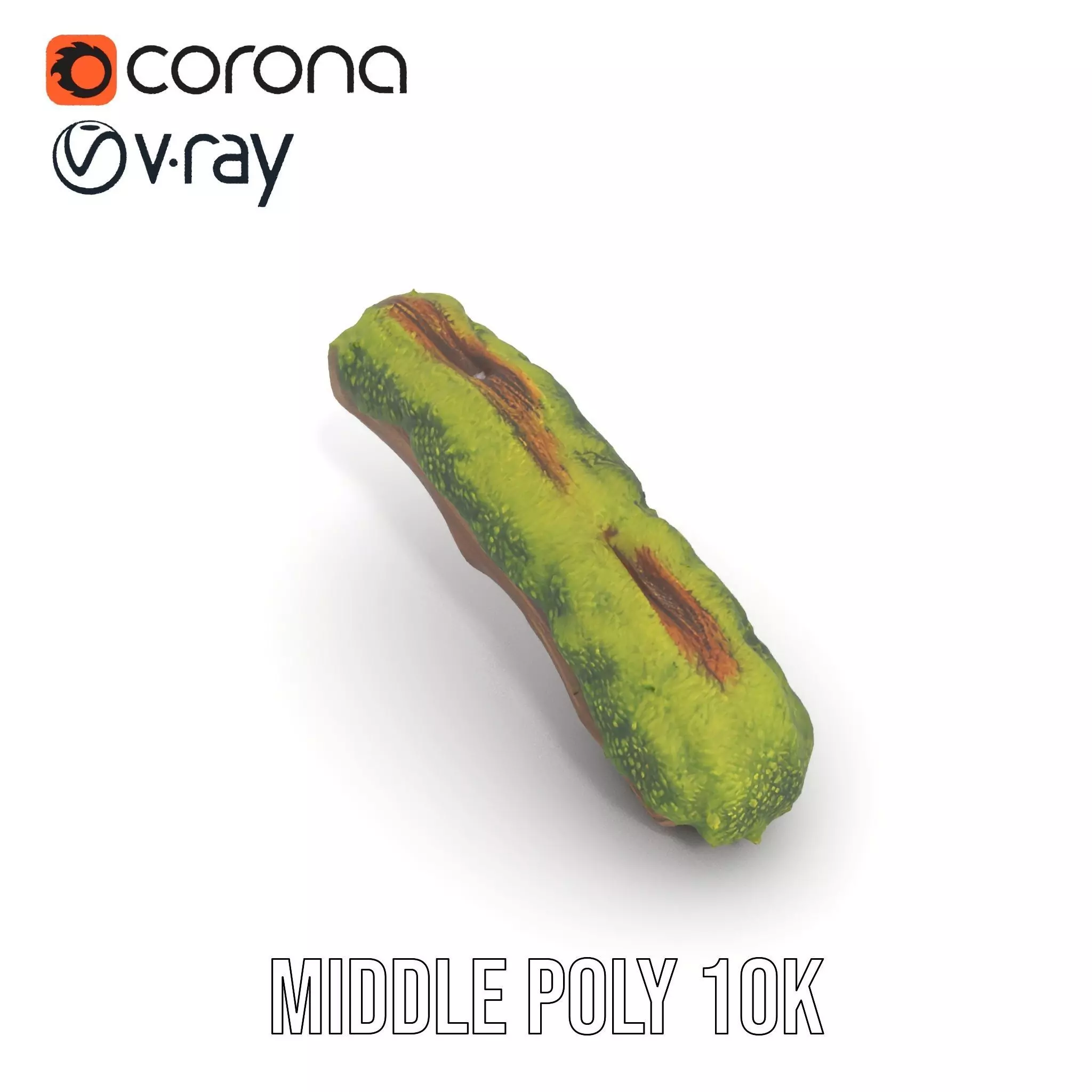 Mossy Wood Stick model pack Low-poly 3D model_11