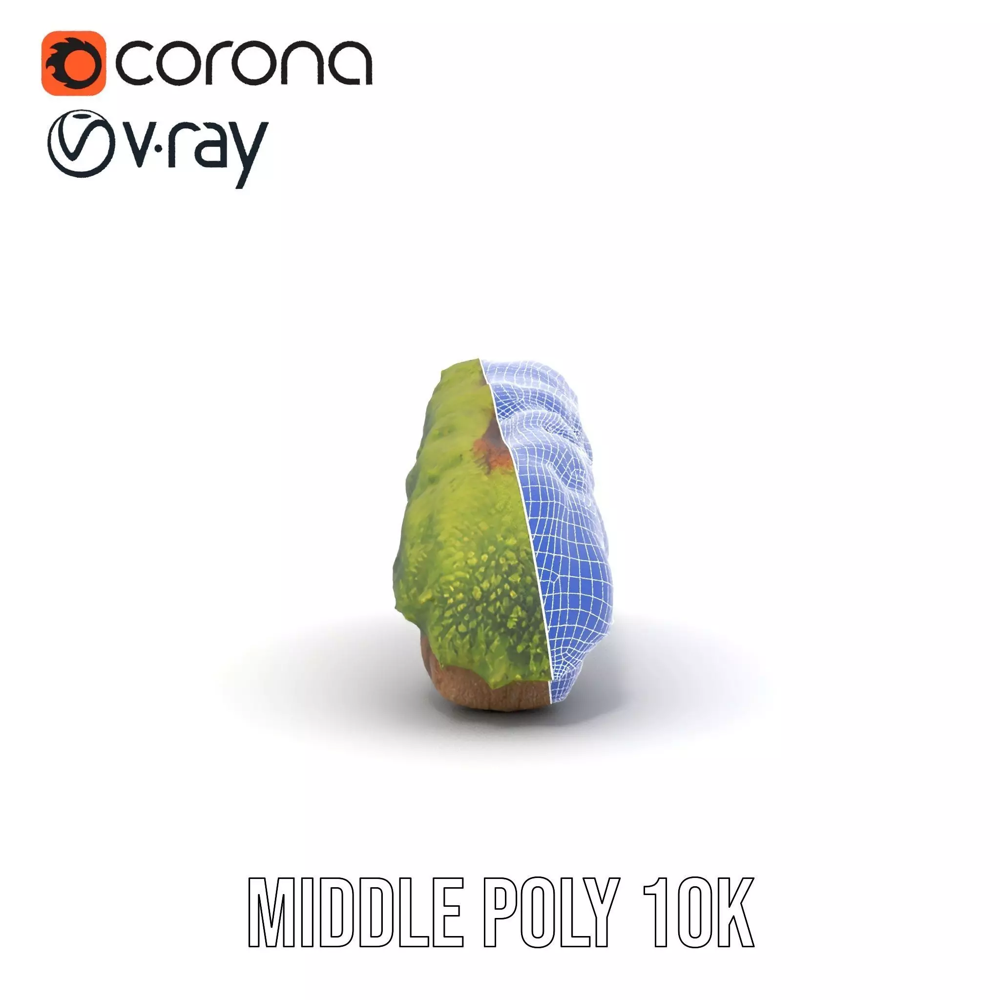 Mossy Wood Stick model pack Low-poly 3D model_27