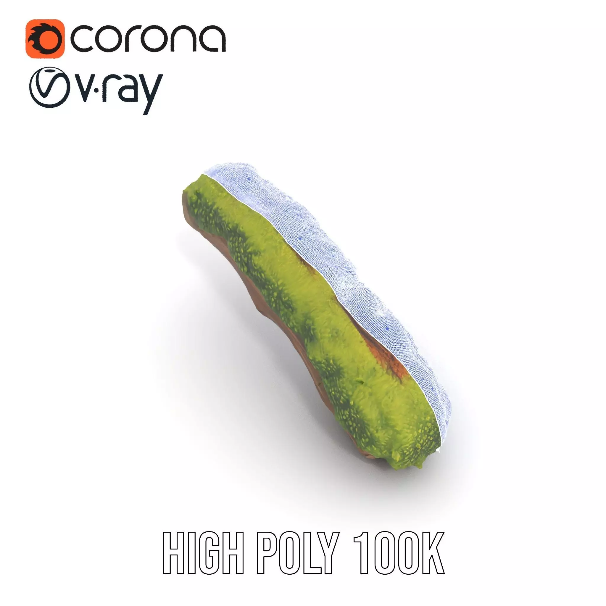 Mossy Wood Stick model pack Low-poly 3D model_29