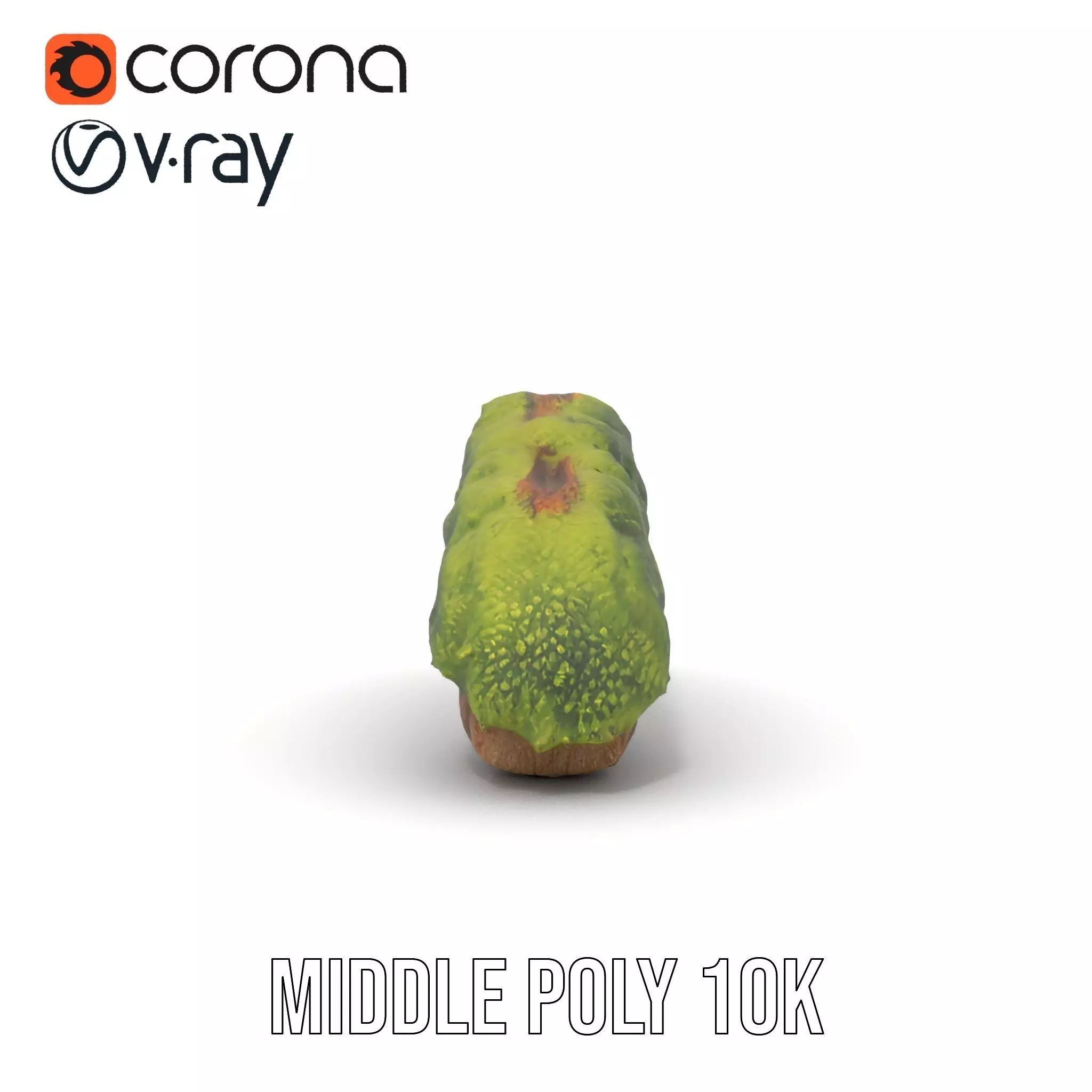 Mossy Wood Stick model pack Low-poly 3D model_5