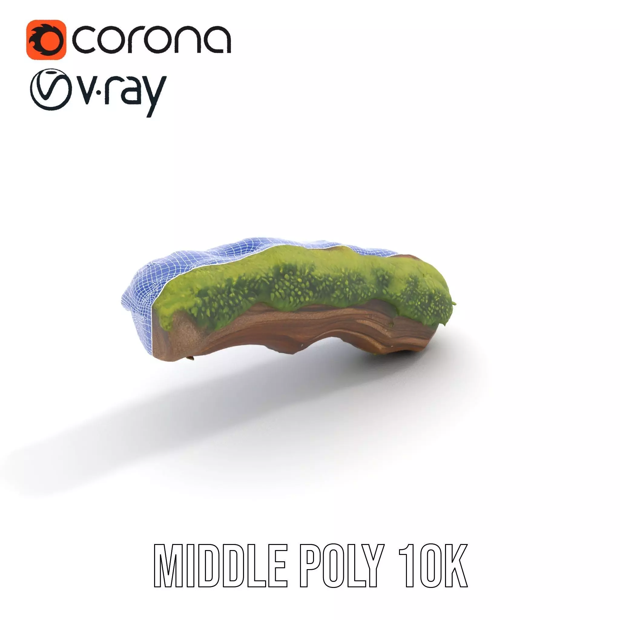 Mossy Wood Stick model pack Low-poly 3D model_21