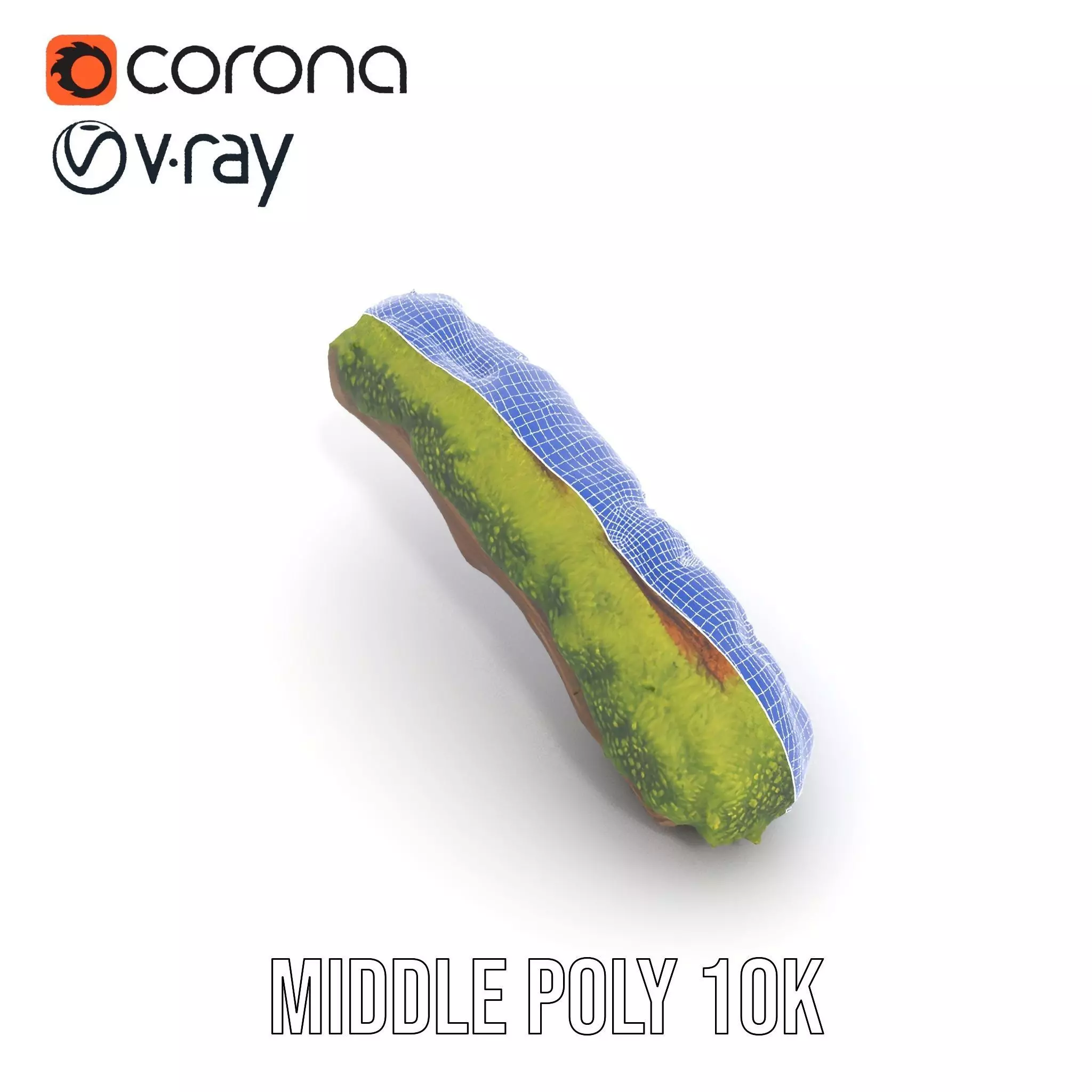 Mossy Wood Stick model pack Low-poly 3D model_24