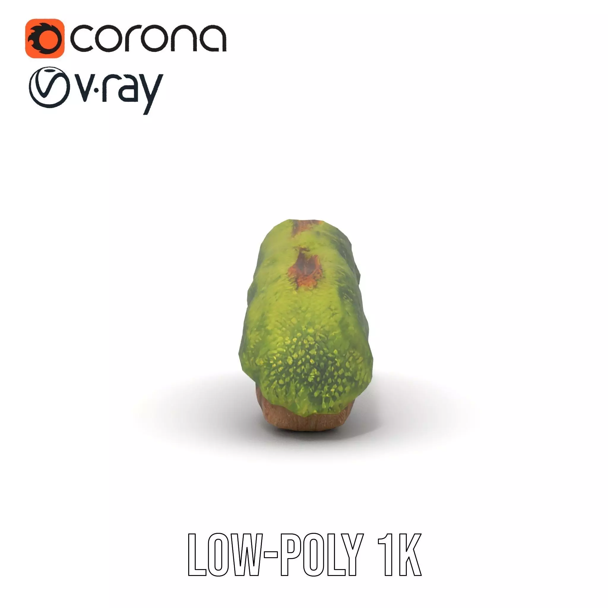 Mossy Wood Stick model pack Low-poly 3D model_22