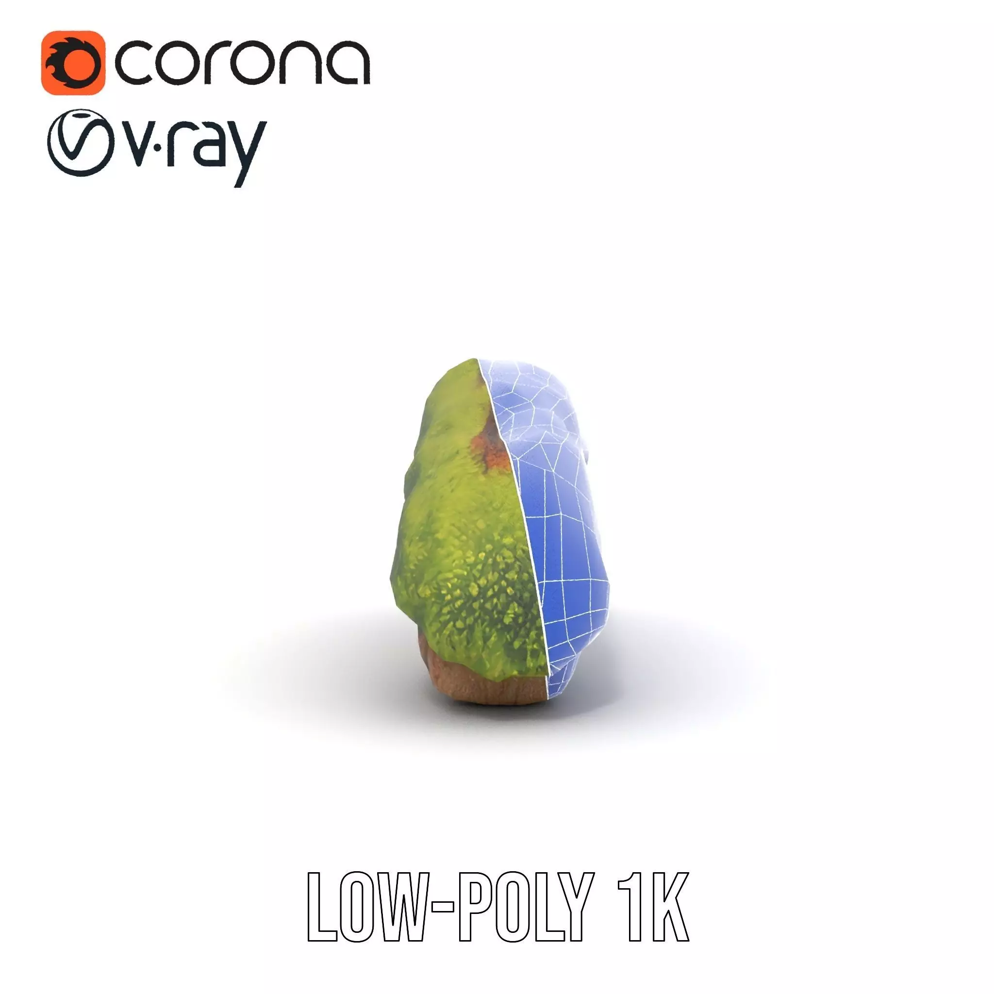 Mossy Wood Stick model pack Low-poly 3D model_31