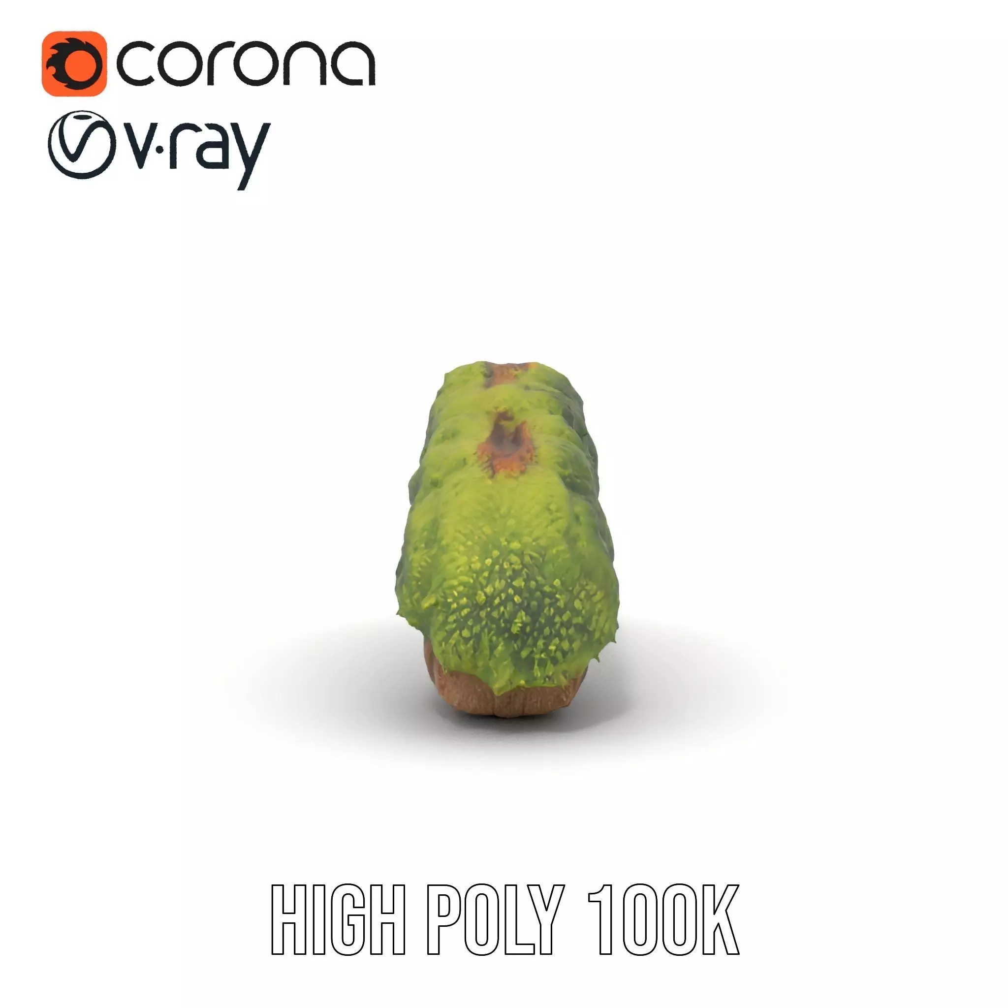 Mossy Wood Stick model pack Low-poly 3D model_26