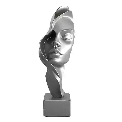 girl head statue