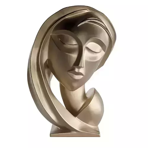 girl head statue 