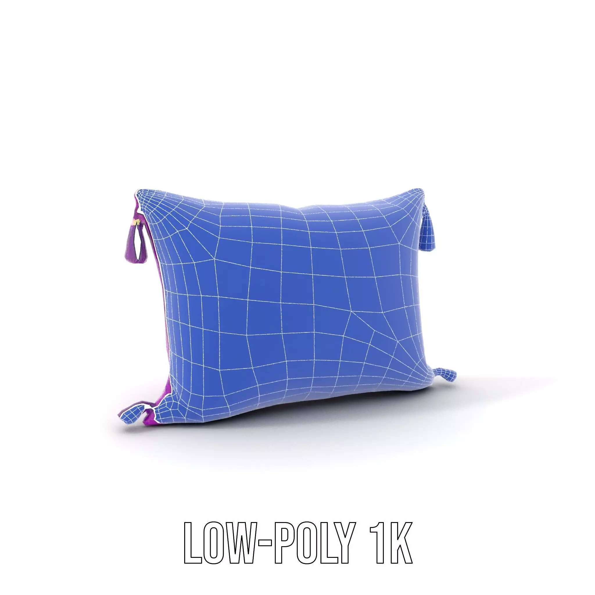 Royal Purple Cushion model pack Low-poly 3D model_7