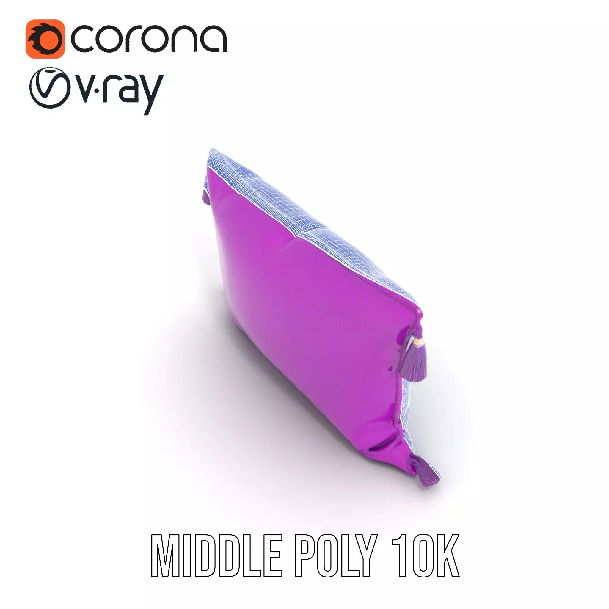 Royal Purple Cushion model pack Low-poly 3D model_13