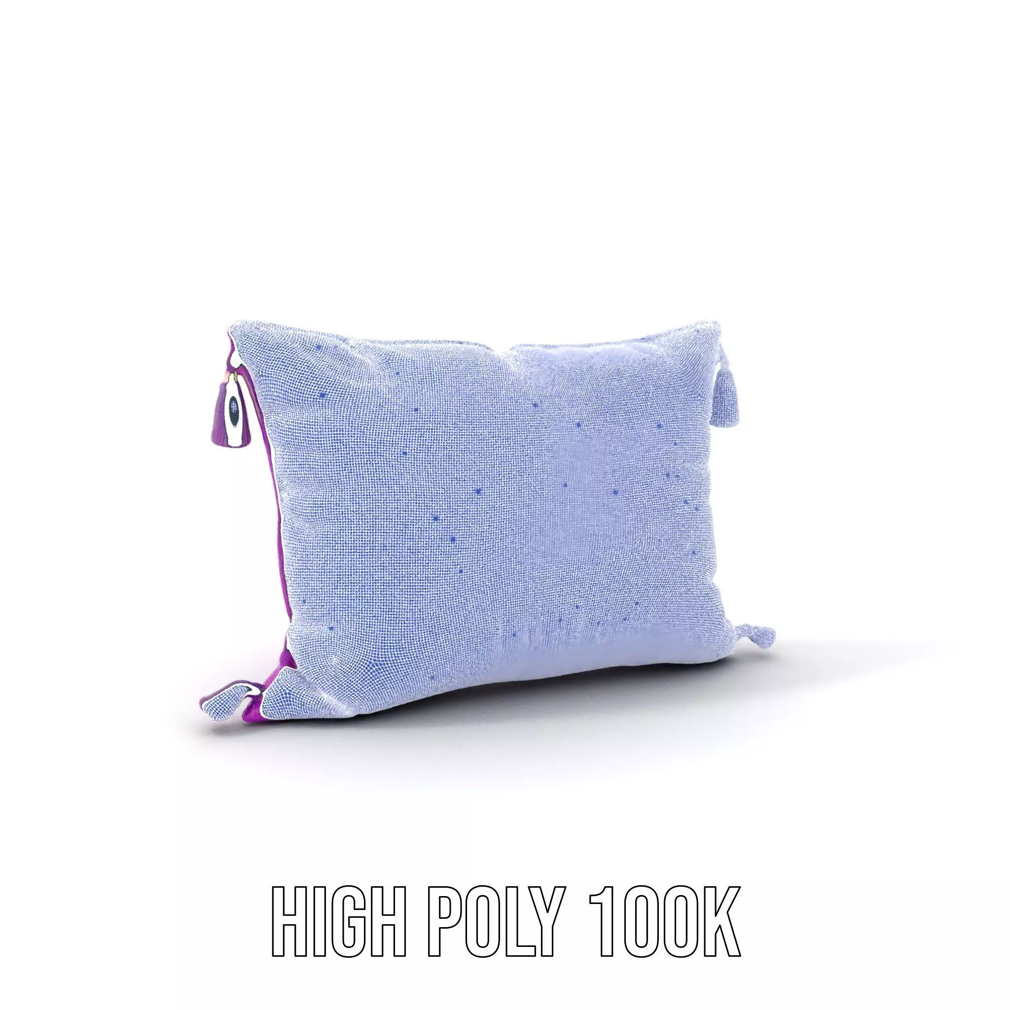 Royal Purple Cushion model pack Low-poly 3D model_4