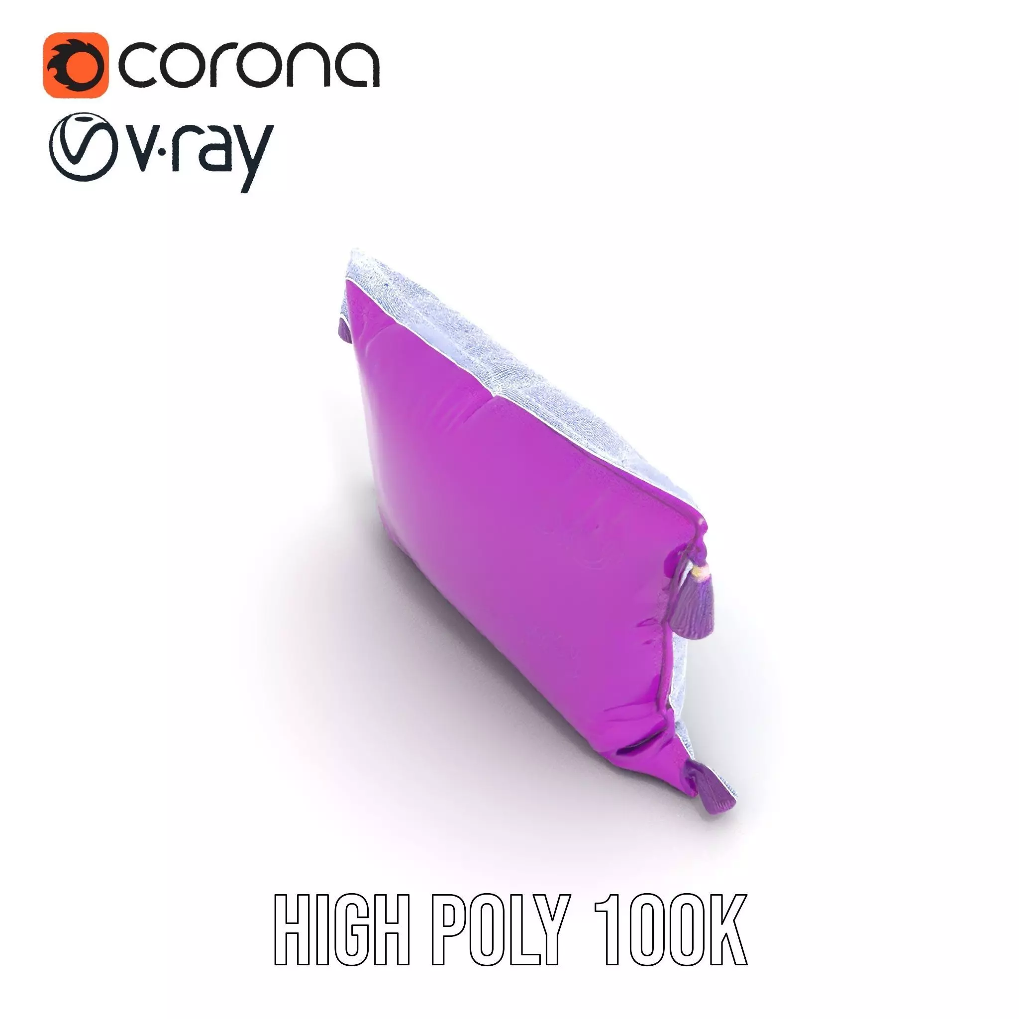 Royal Purple Cushion model pack Low-poly 3D model_29