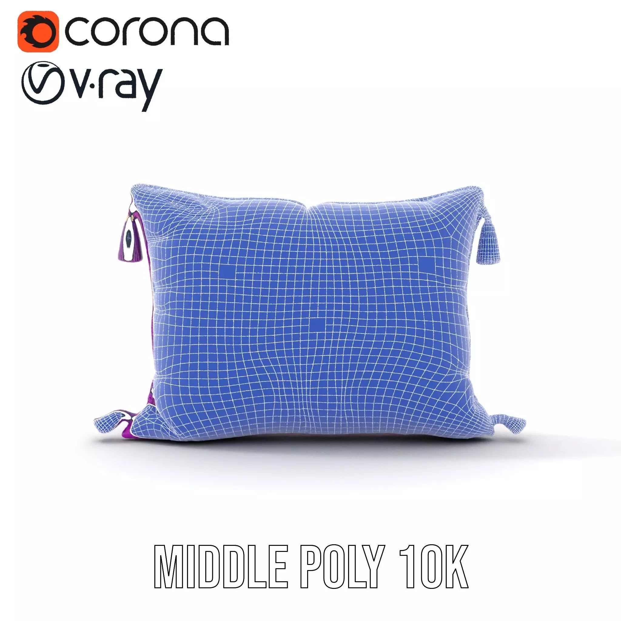 Royal Purple Cushion model pack Low-poly 3D model_27