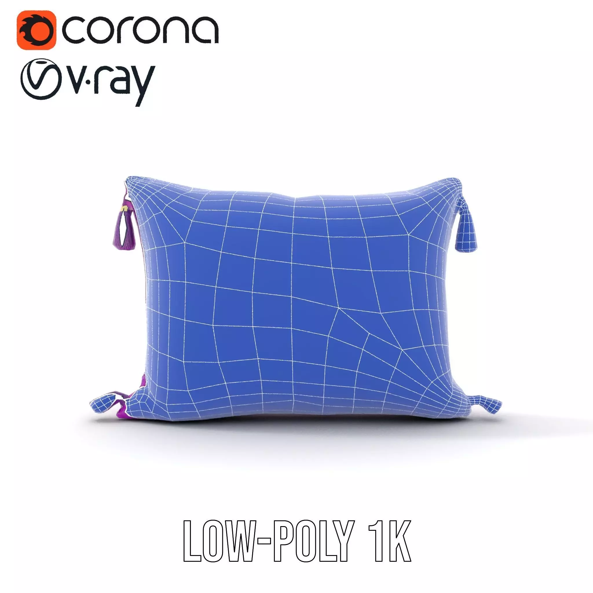 Royal Purple Cushion model pack Low-poly 3D model_28