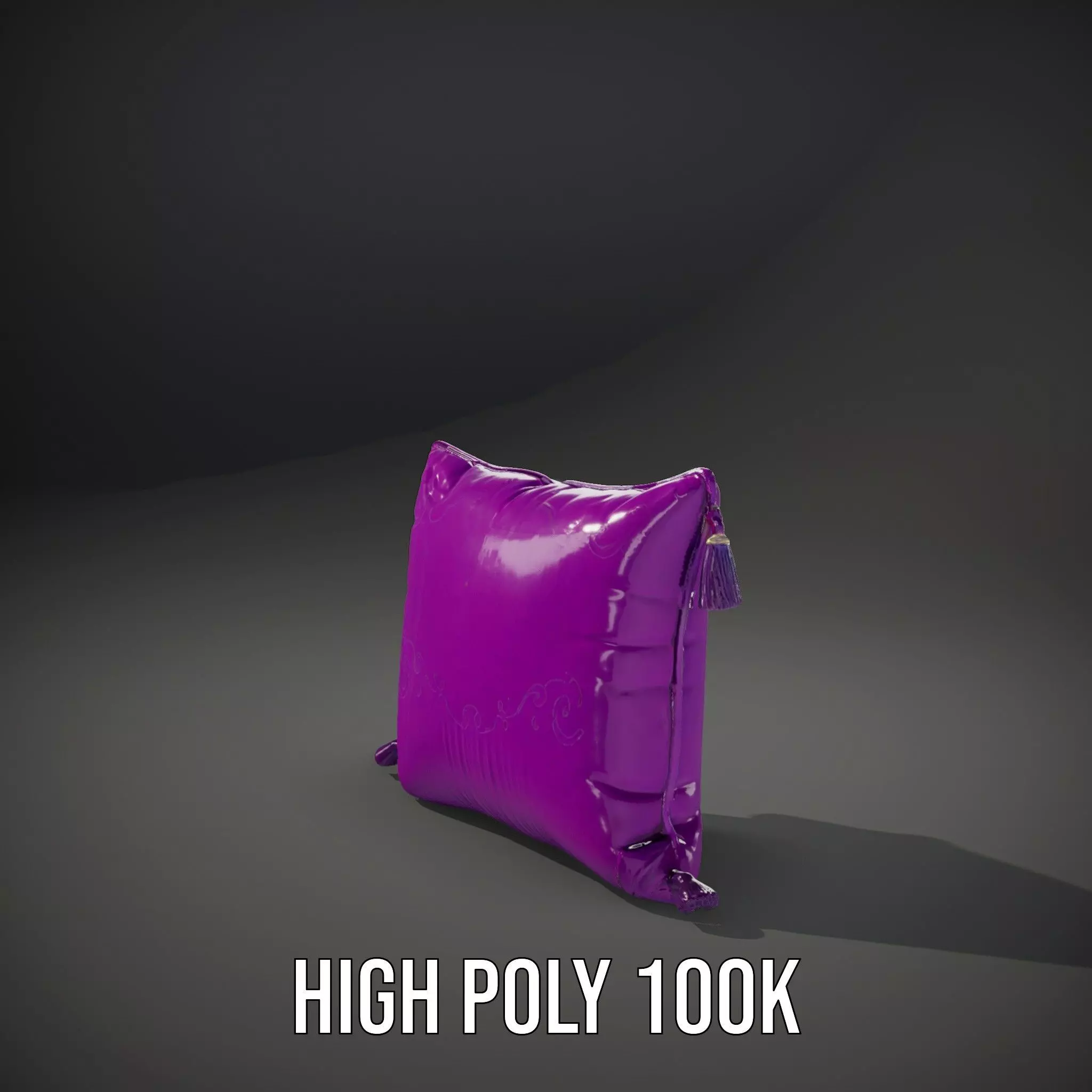 Royal Purple Cushion model pack Low-poly 3D model_8