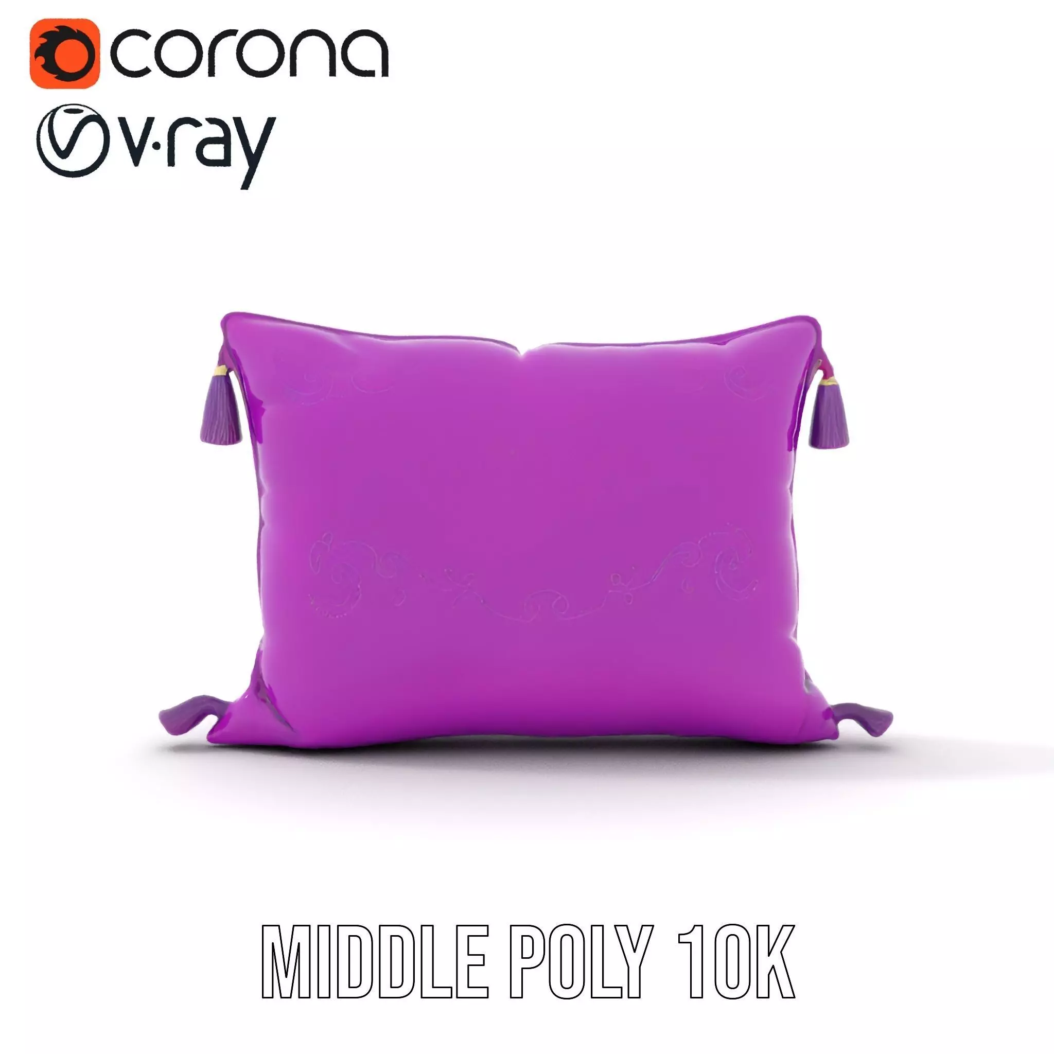 Royal Purple Cushion model pack Low-poly 3D model_18