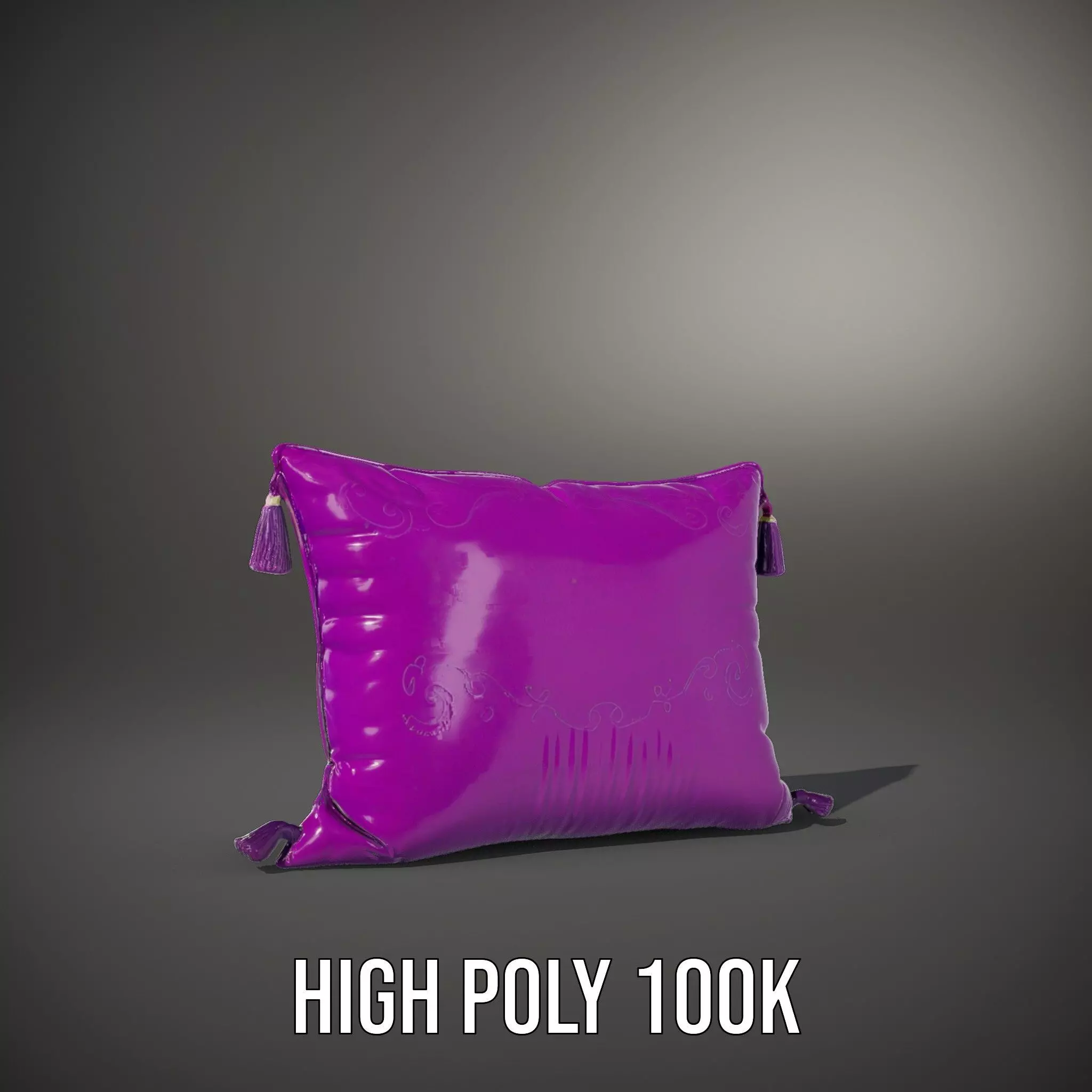 Royal Purple Cushion model pack Low-poly 3D model_10