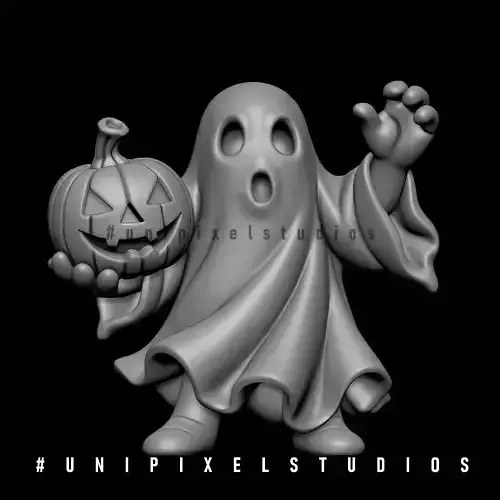 Spooky Ghost 3D Halloween STL